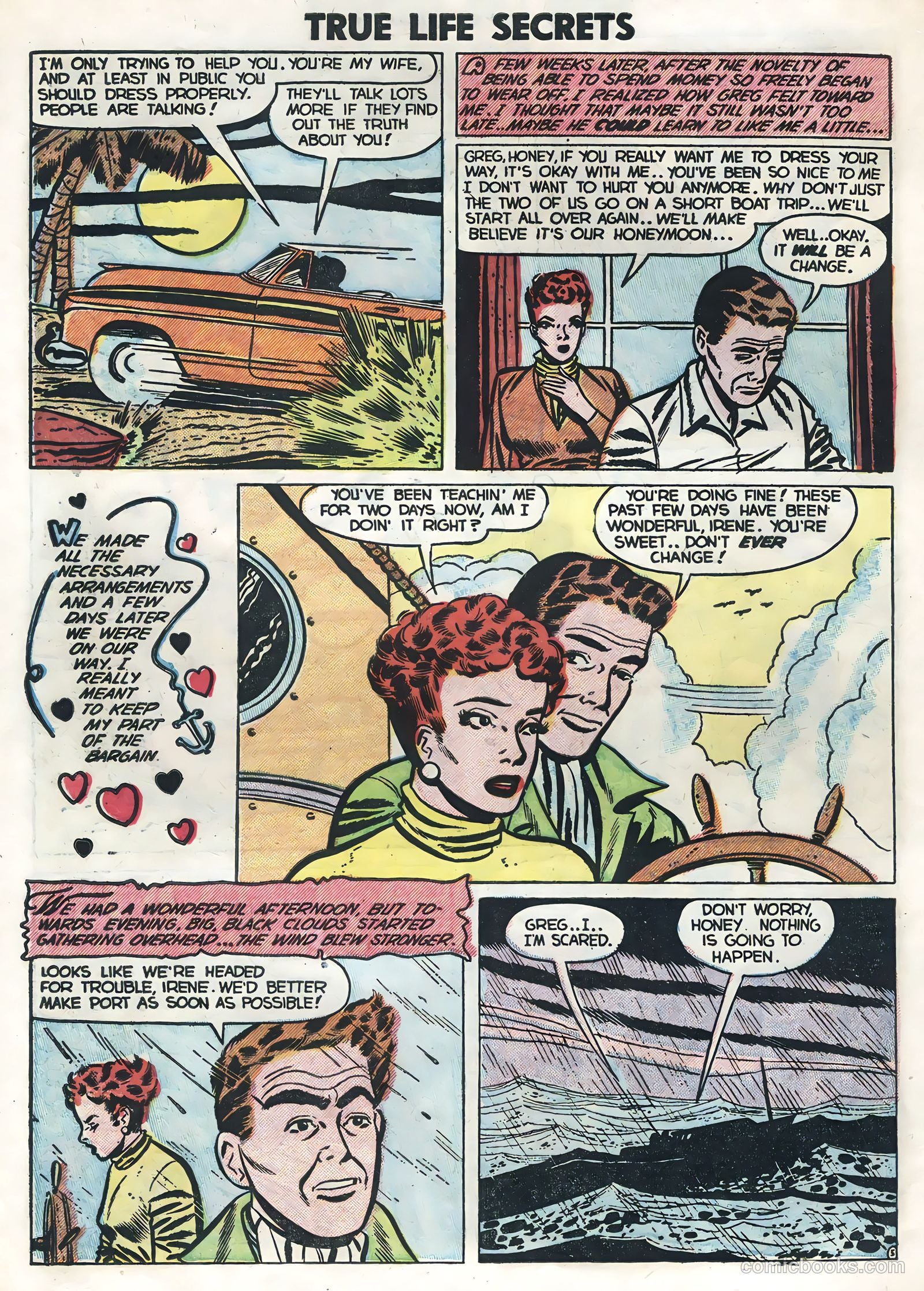 True Life Secrets #13 (1953) — page 22 of 36