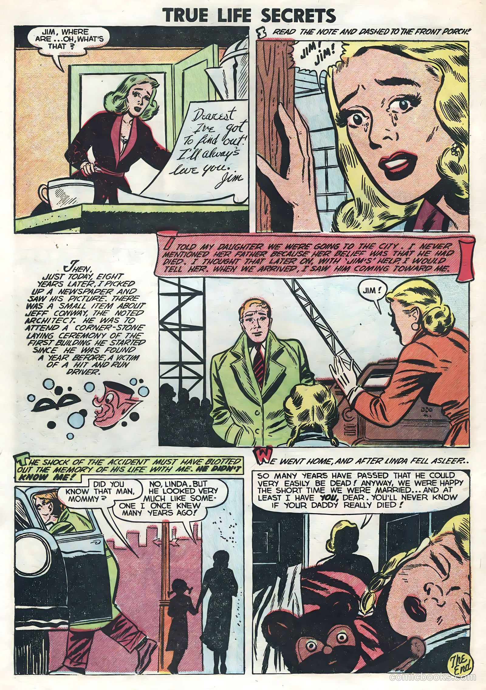 True Life Secrets #13 (1953) — page 28 of 36