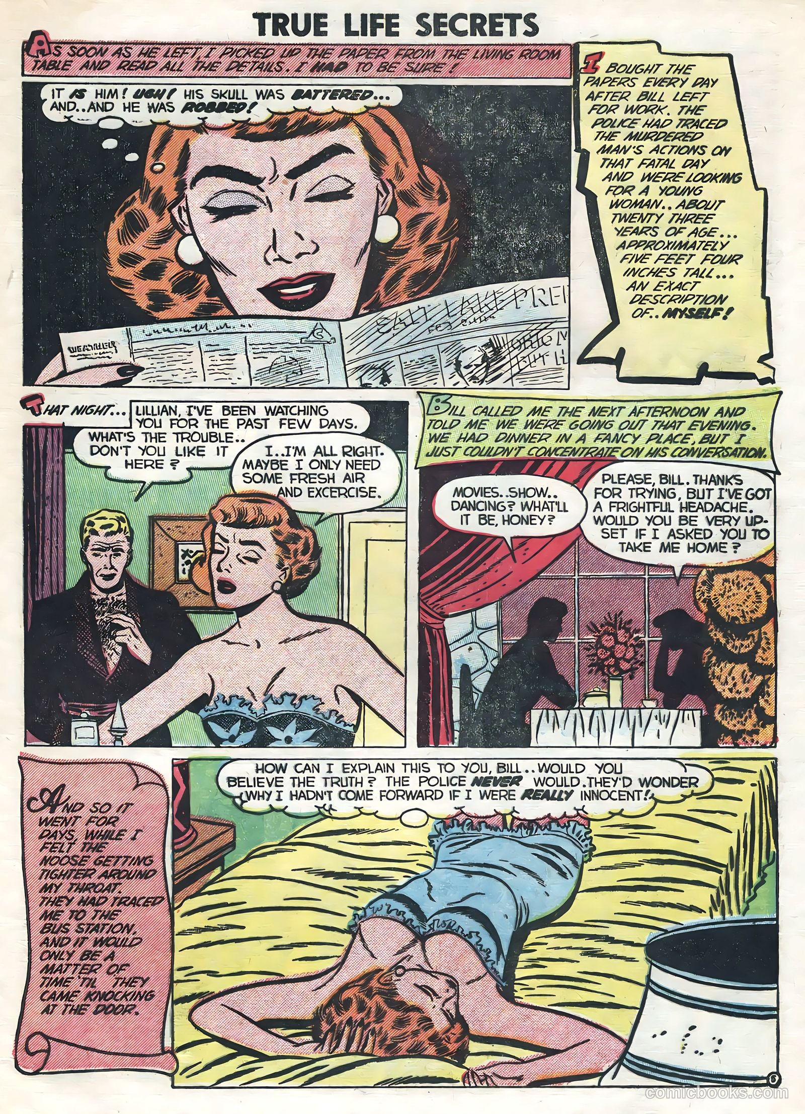 True Life Secrets #13 (1953) — page 33 of 36