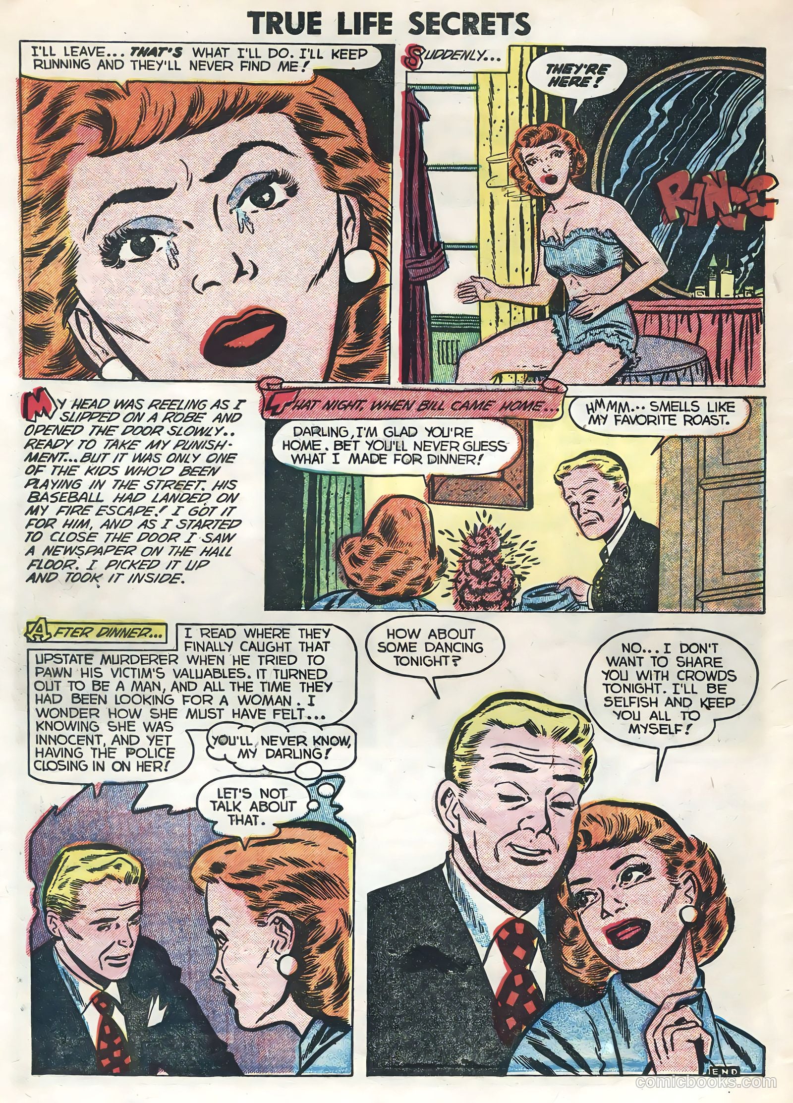True Life Secrets #13 (1953) — page 34 of 36