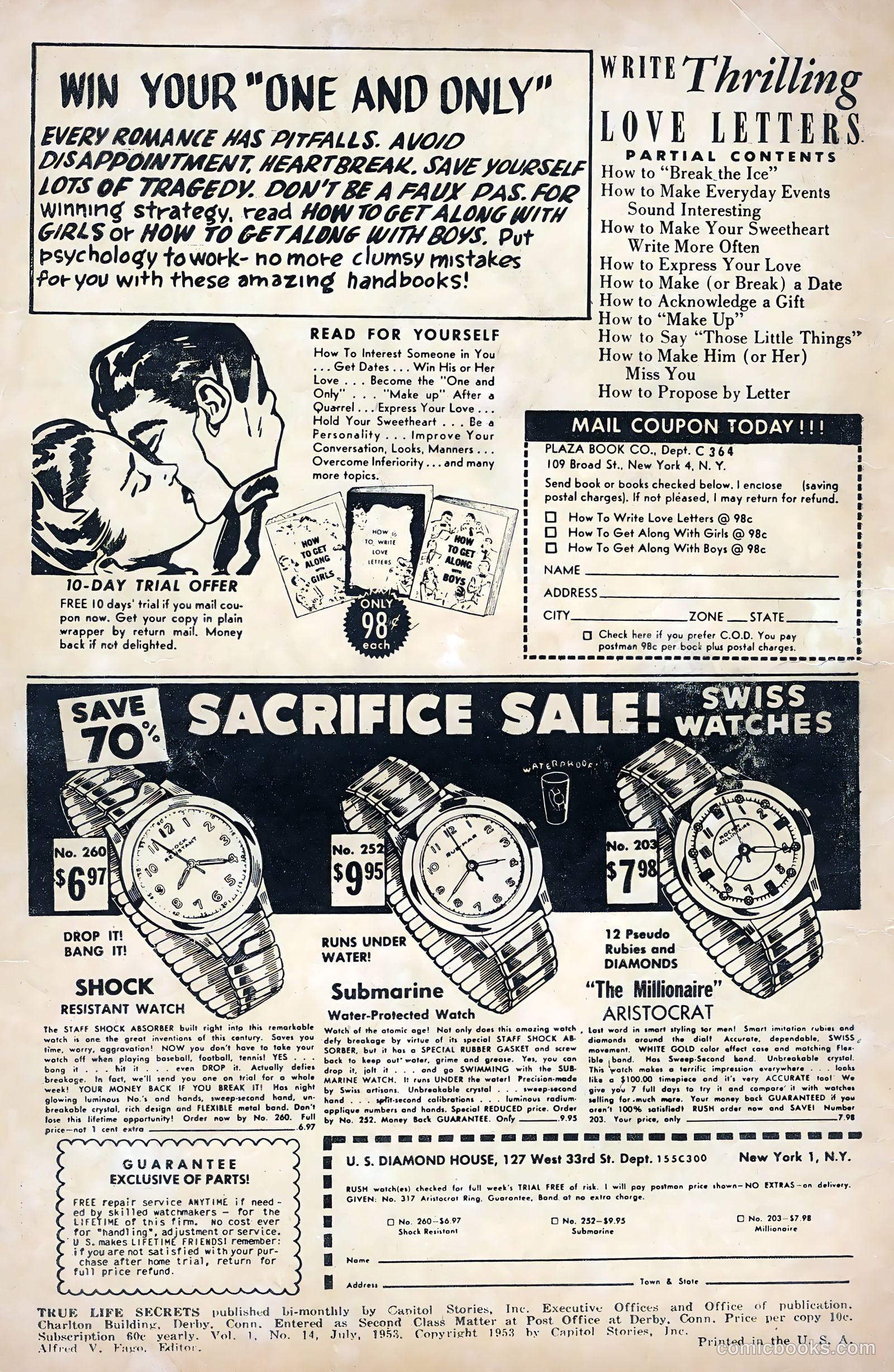 True Life Secrets #14 (1953) — page 2 of 36