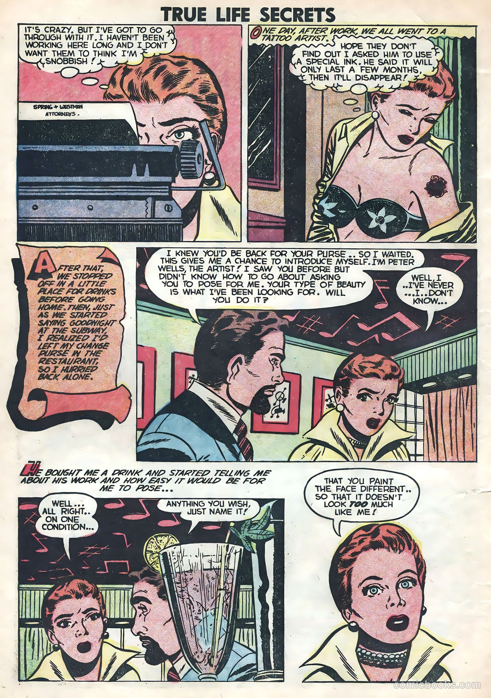 True Life Secrets #14 (1953) — page 4 of 36