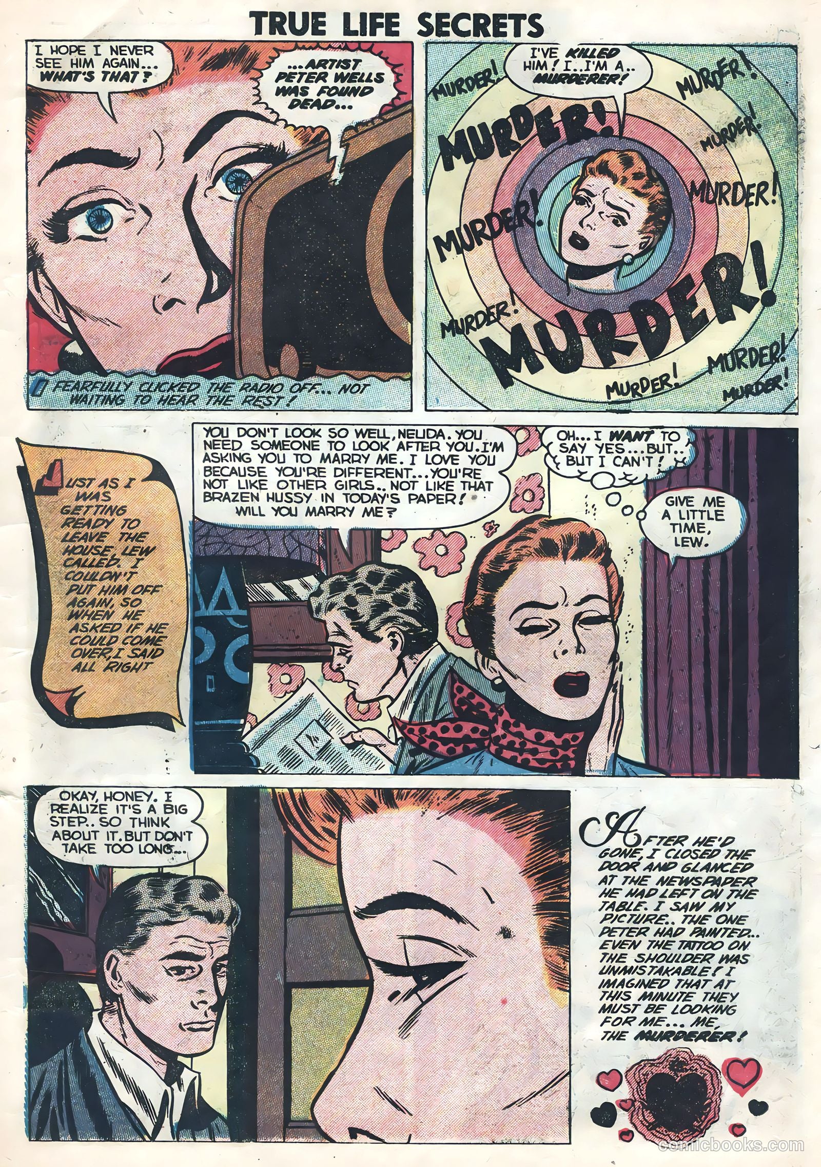 True Life Secrets #14 (1953) — page 7 of 36
