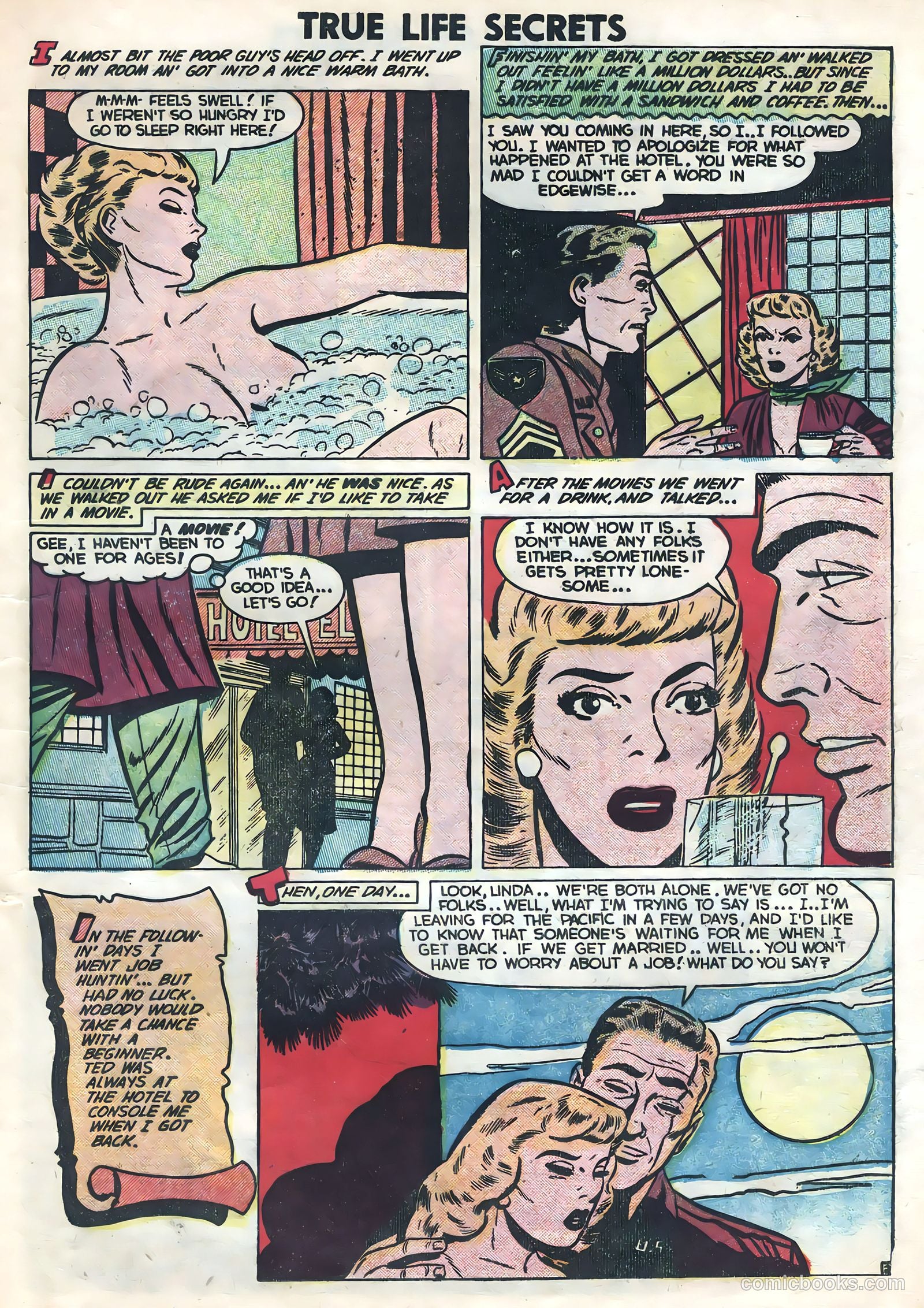 True Life Secrets #14 (1953) — page 21 of 36