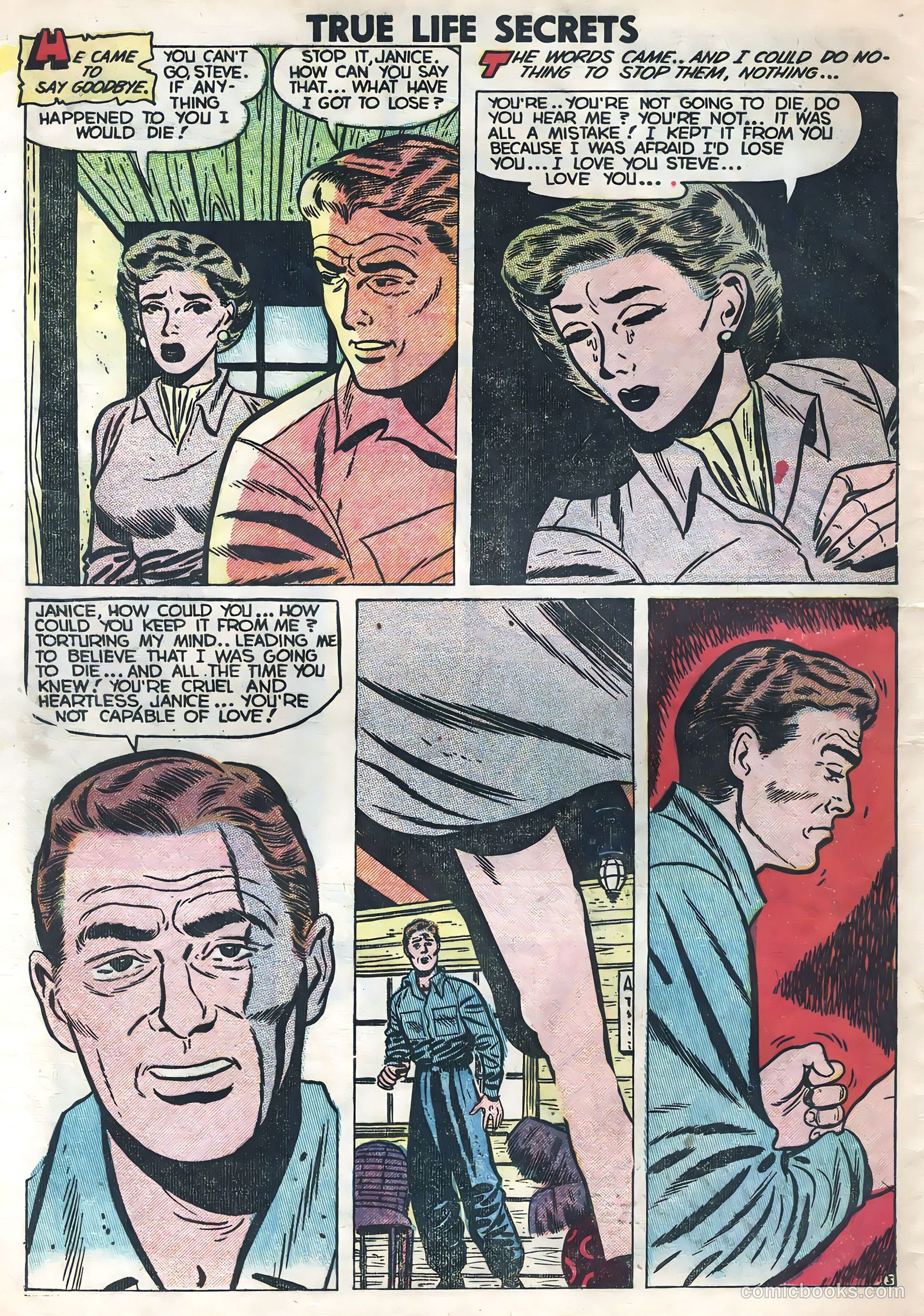 True Life Secrets #14 (1953) — page 32 of 36