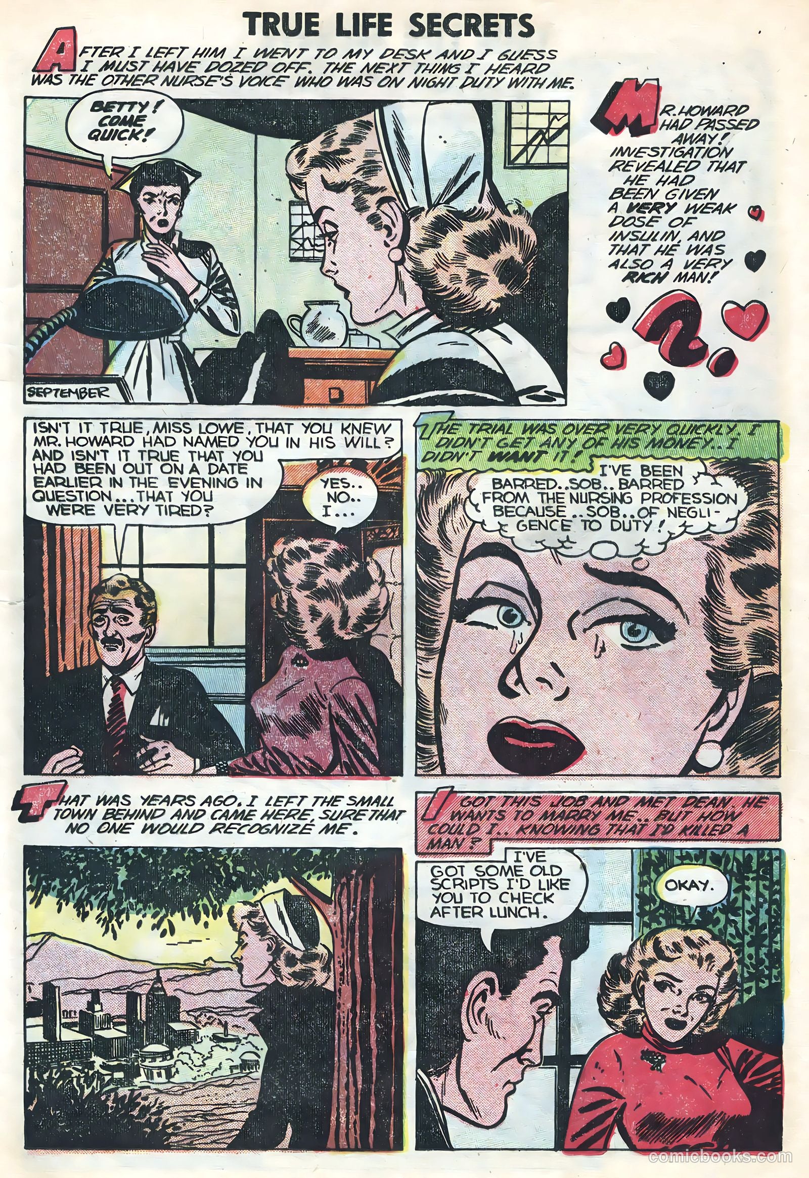 True Life Secrets #15 (1953) — page 13 of 36