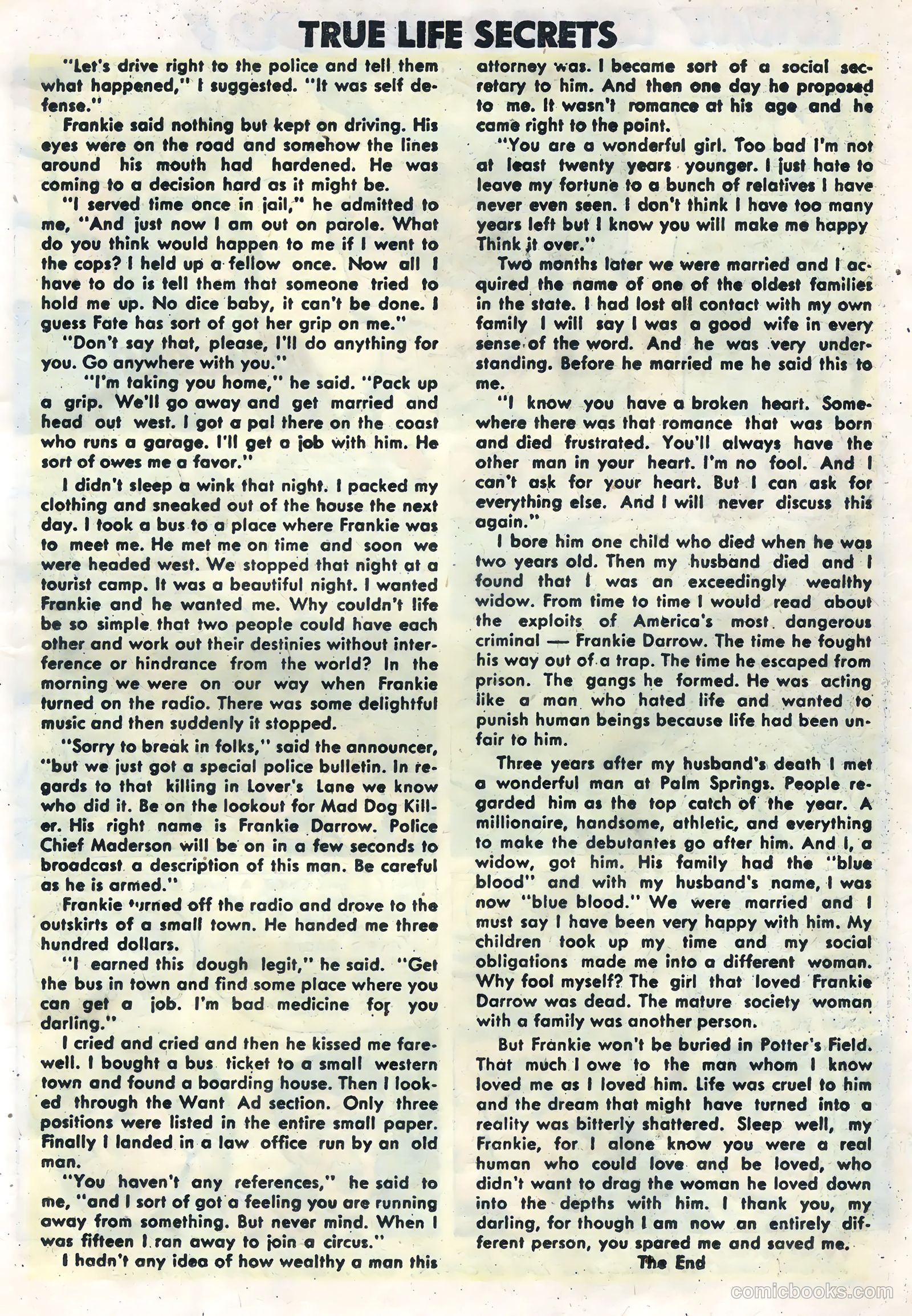 True Life Secrets #15 (1953) — page 19 of 36