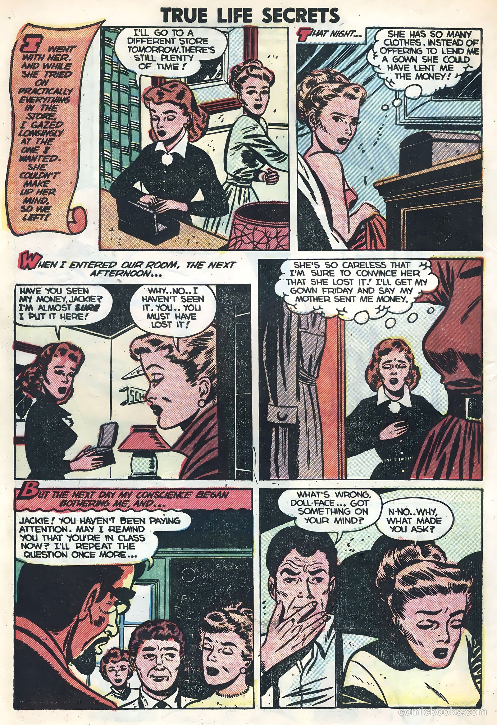 True Life Secrets #15 (1953) — page 30 of 36