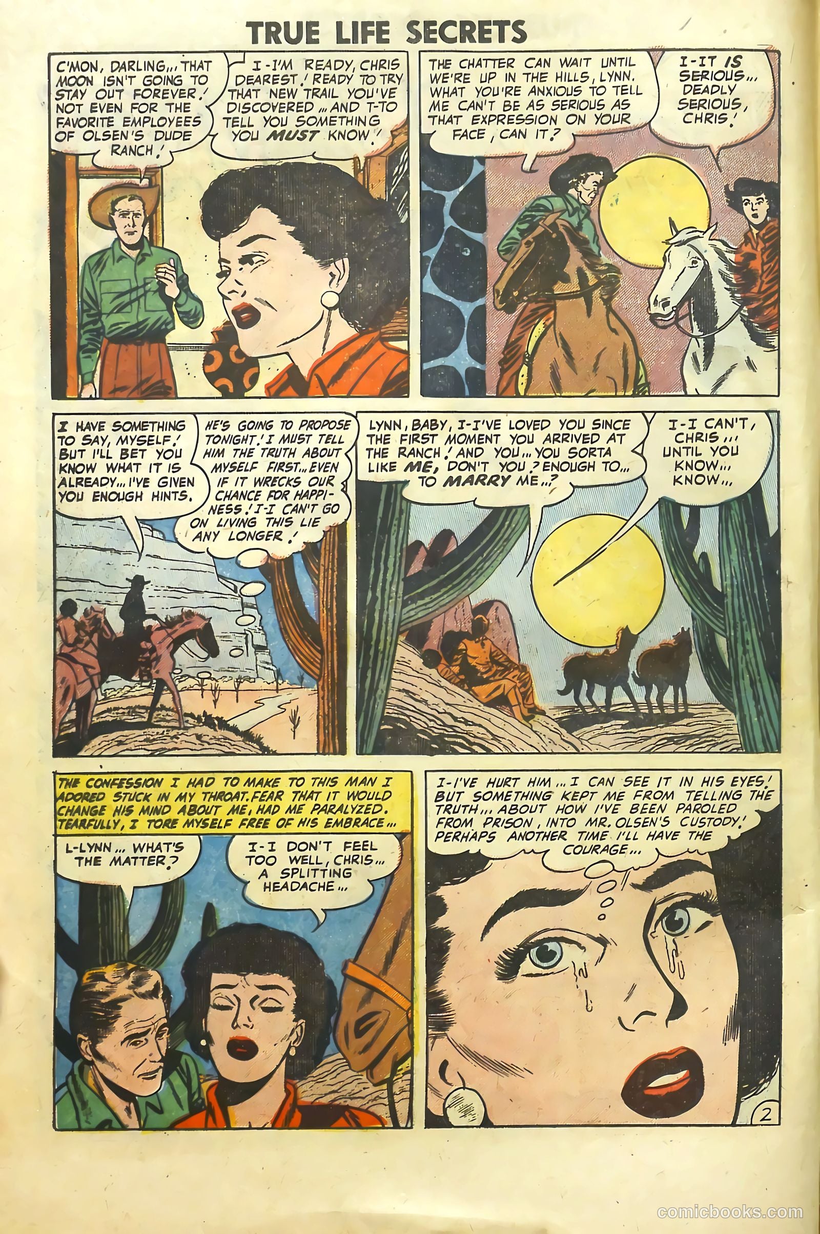 True Life Secrets #16 (1953) — page 4 of 36