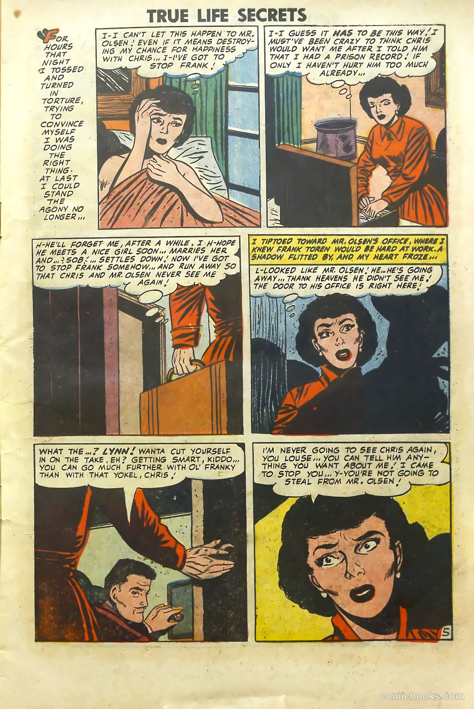 True Life Secrets #16 (1953) — page 7 of 36