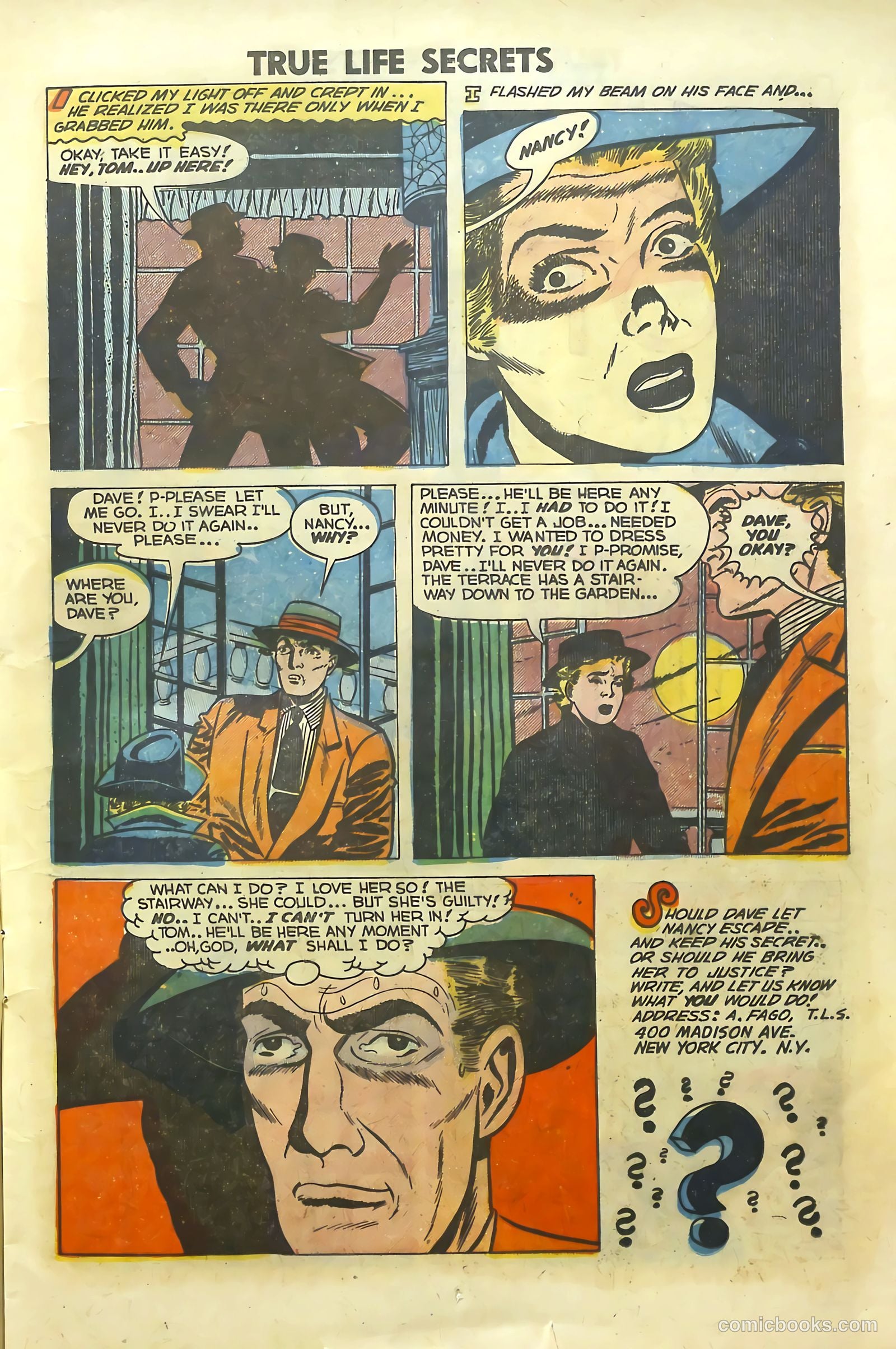 True Life Secrets #16 (1953) — page 13 of 36