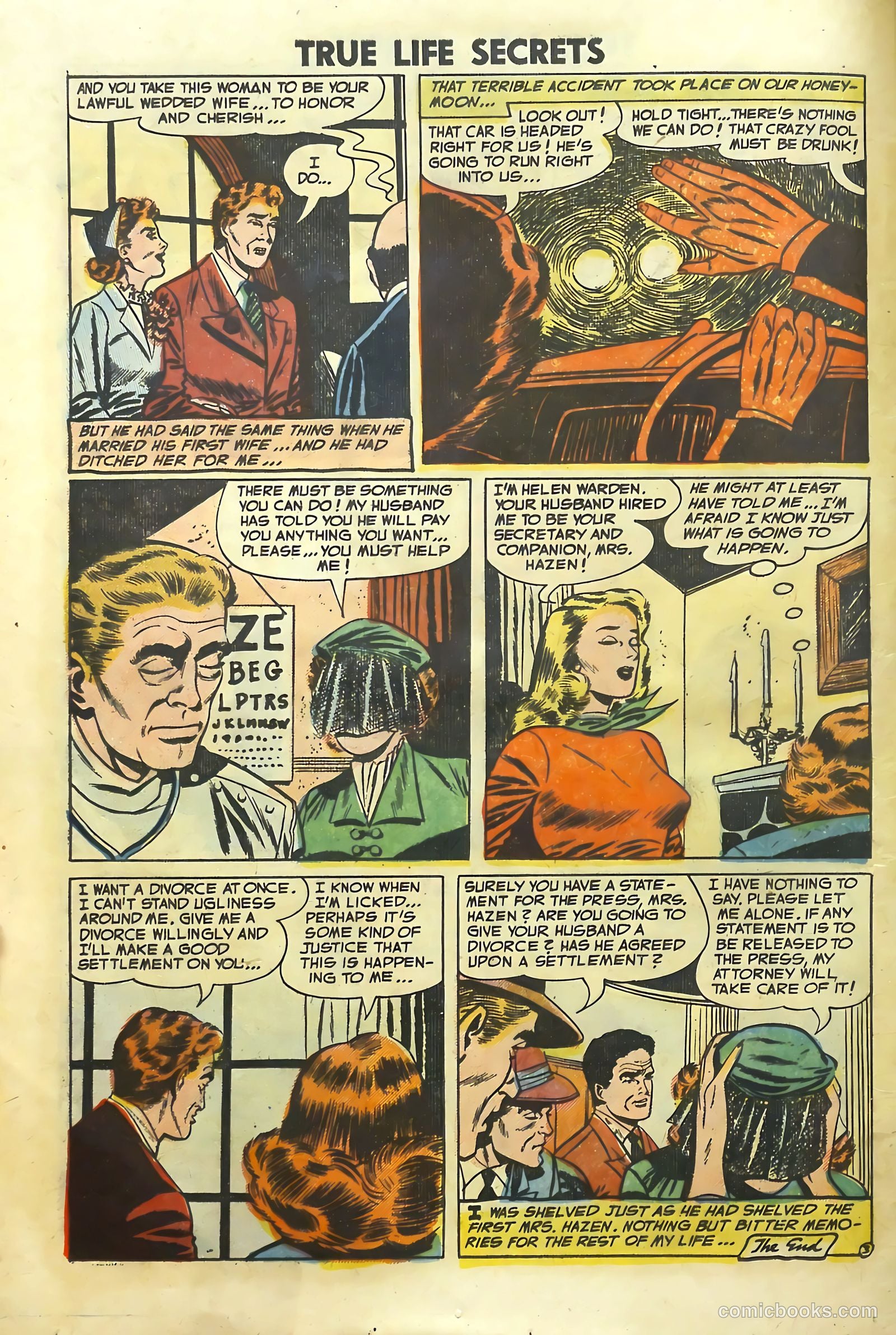 True Life Secrets #16 (1953) — page 16 of 36