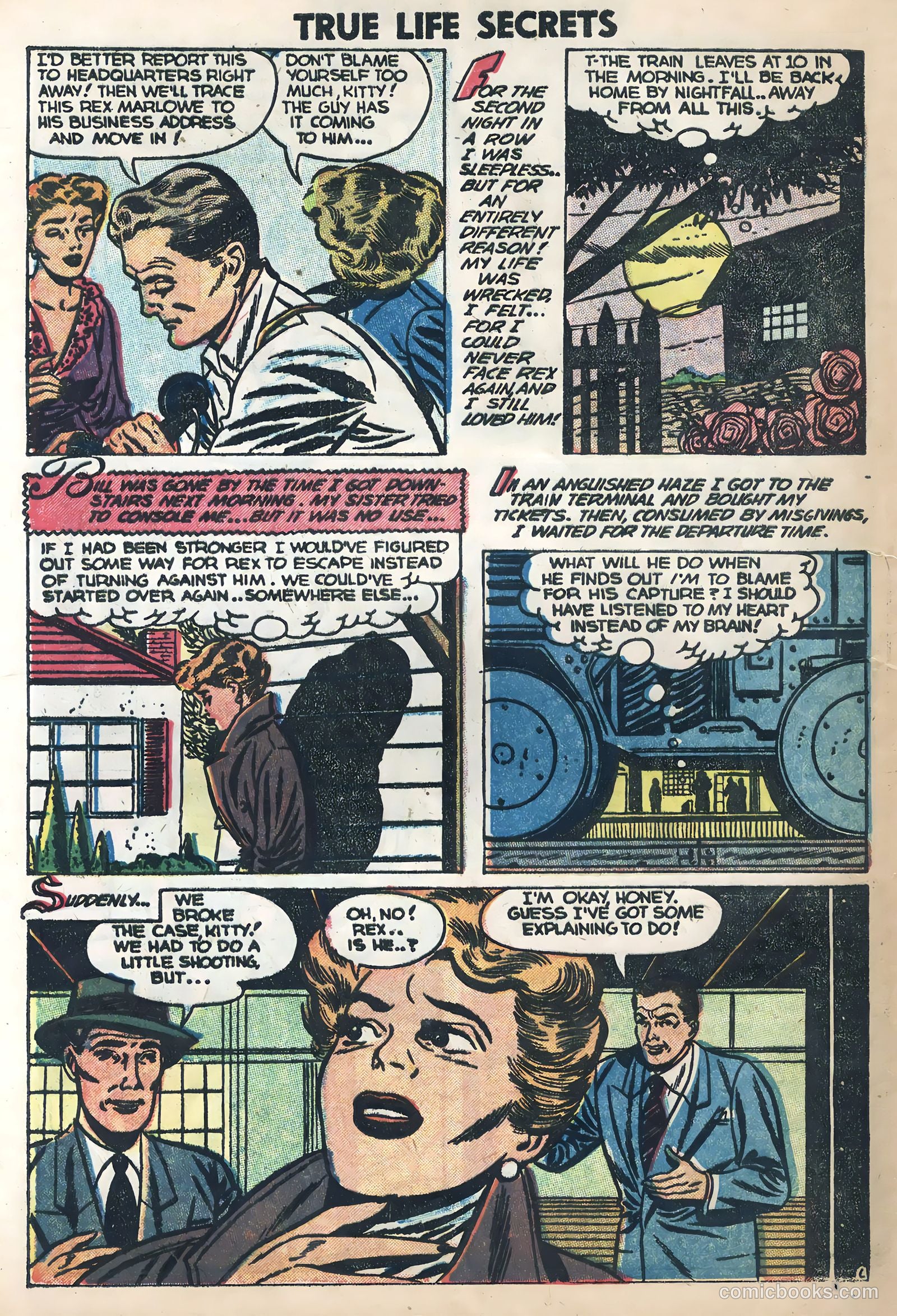 True Life Secrets #17 (1954) — page 8 of 36