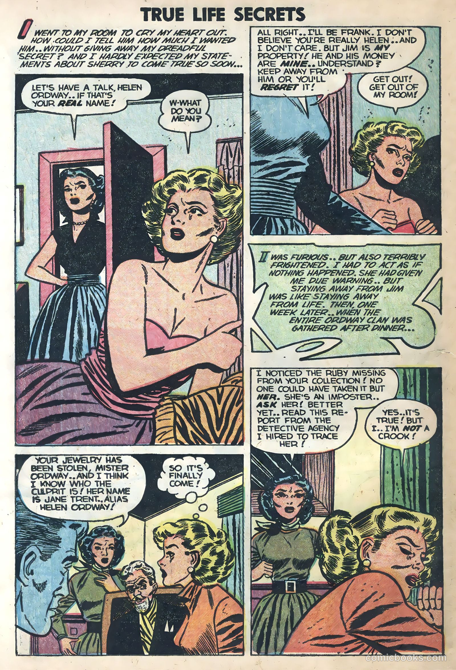 True Life Secrets #17 (1954) — page 14 of 36