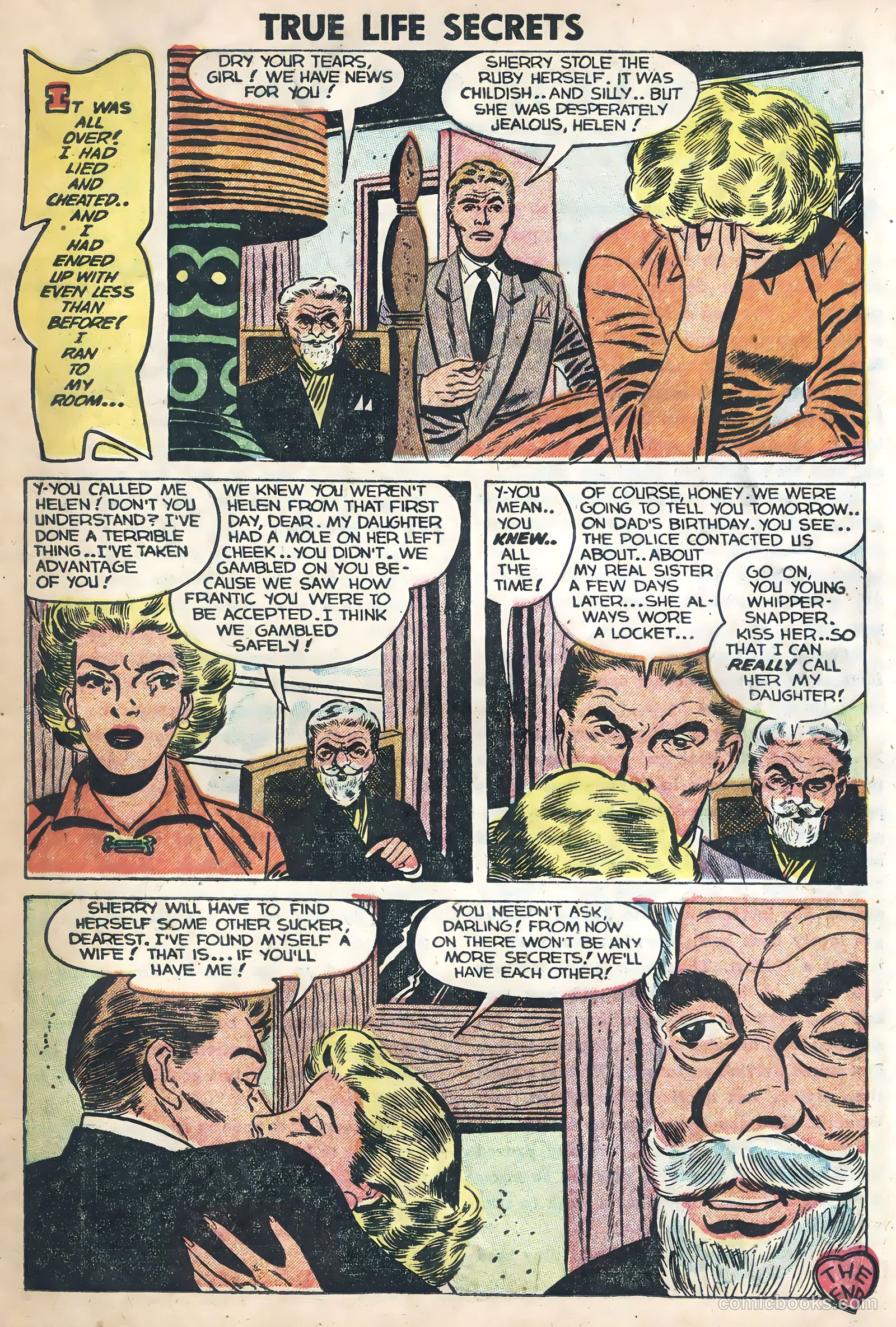 True Life Secrets #17 (1954) — page 15 of 36