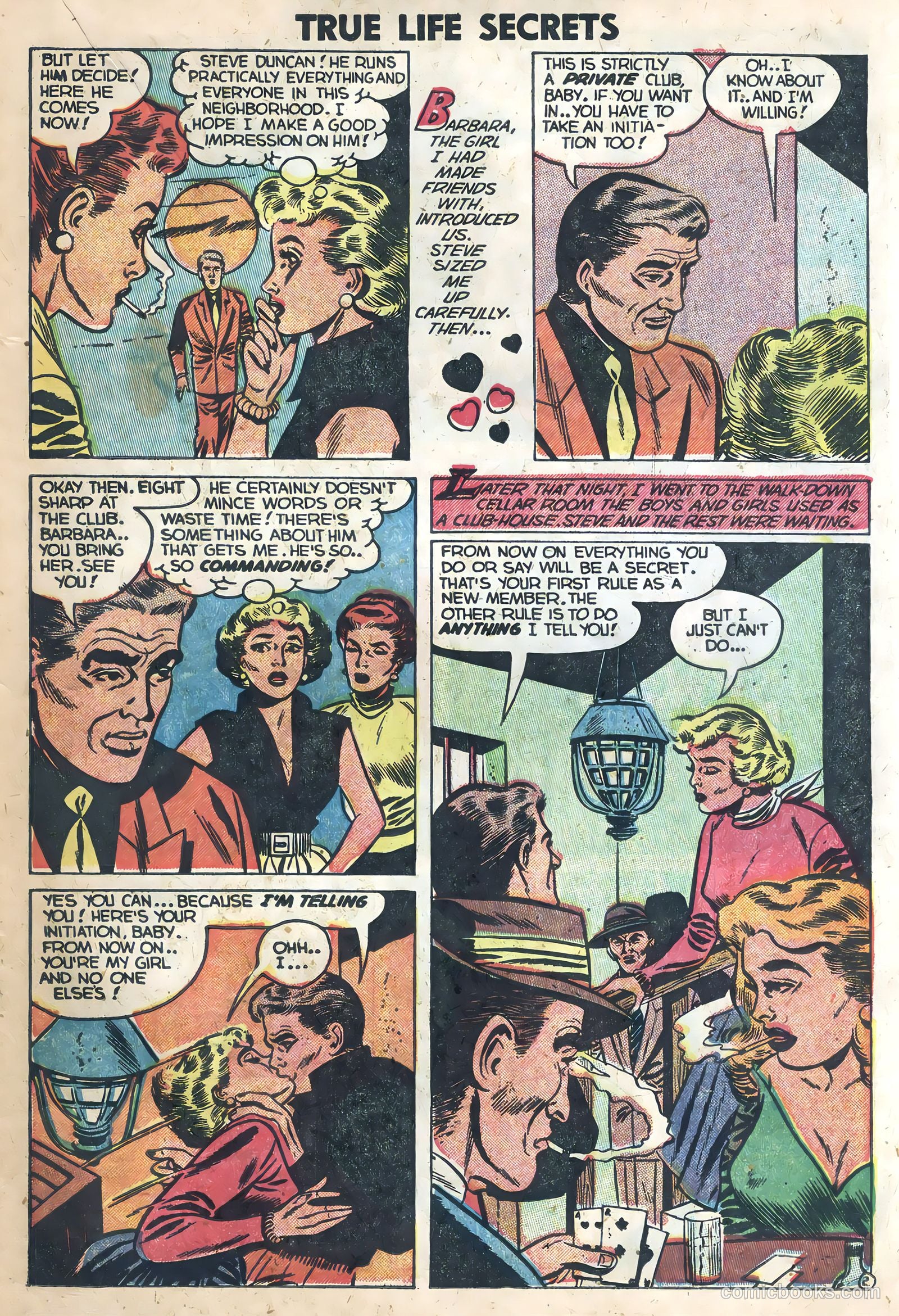True Life Secrets #17 (1954) — page 23 of 36