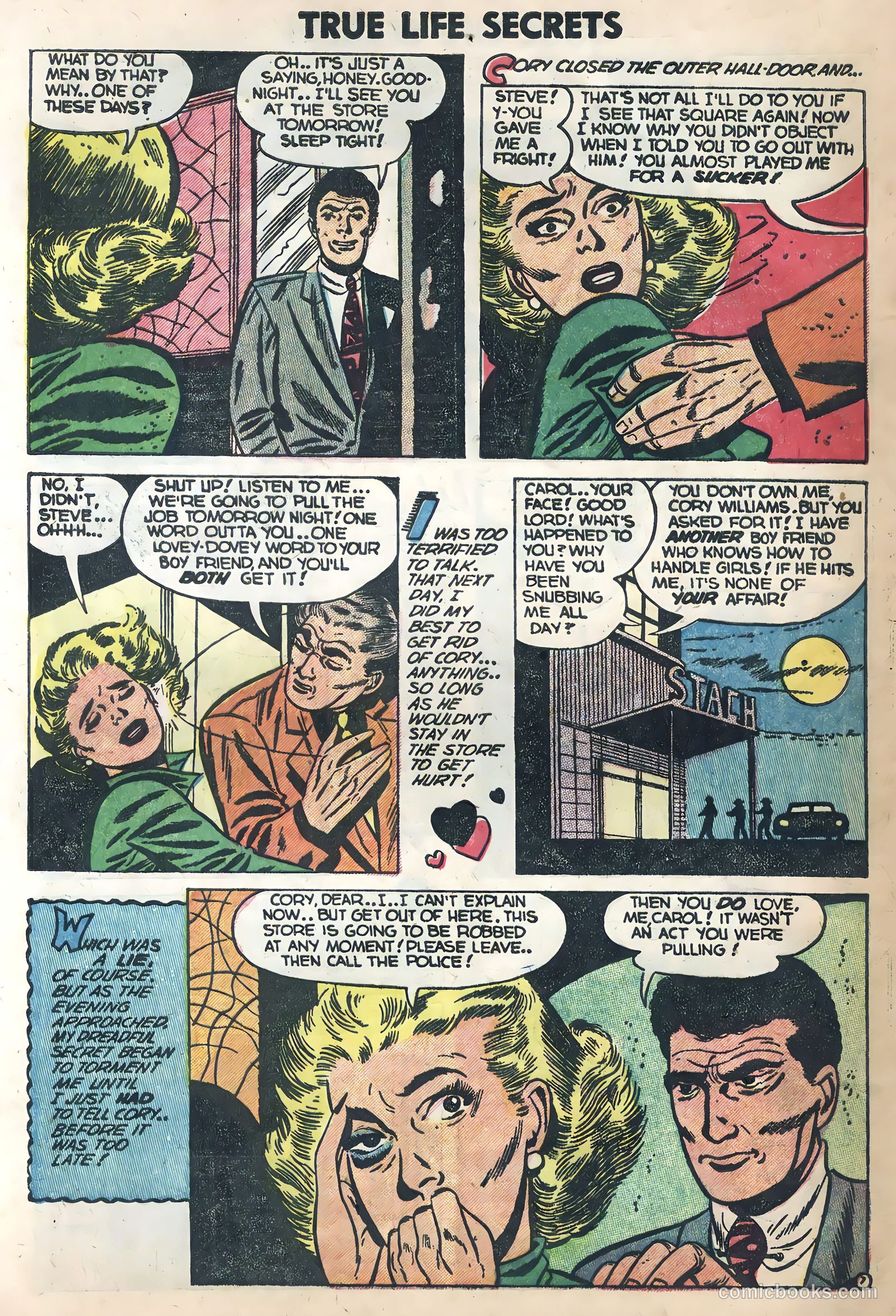 True Life Secrets #17 (1954) — page 28 of 36