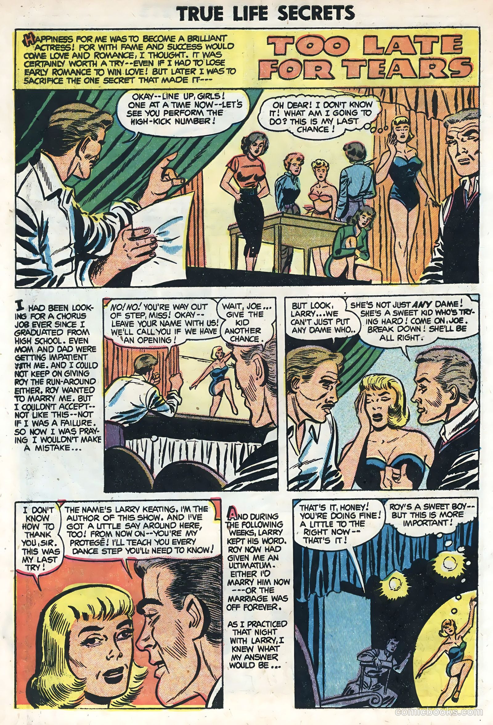 True Life Secrets #19 (1954) — page 6 of 36