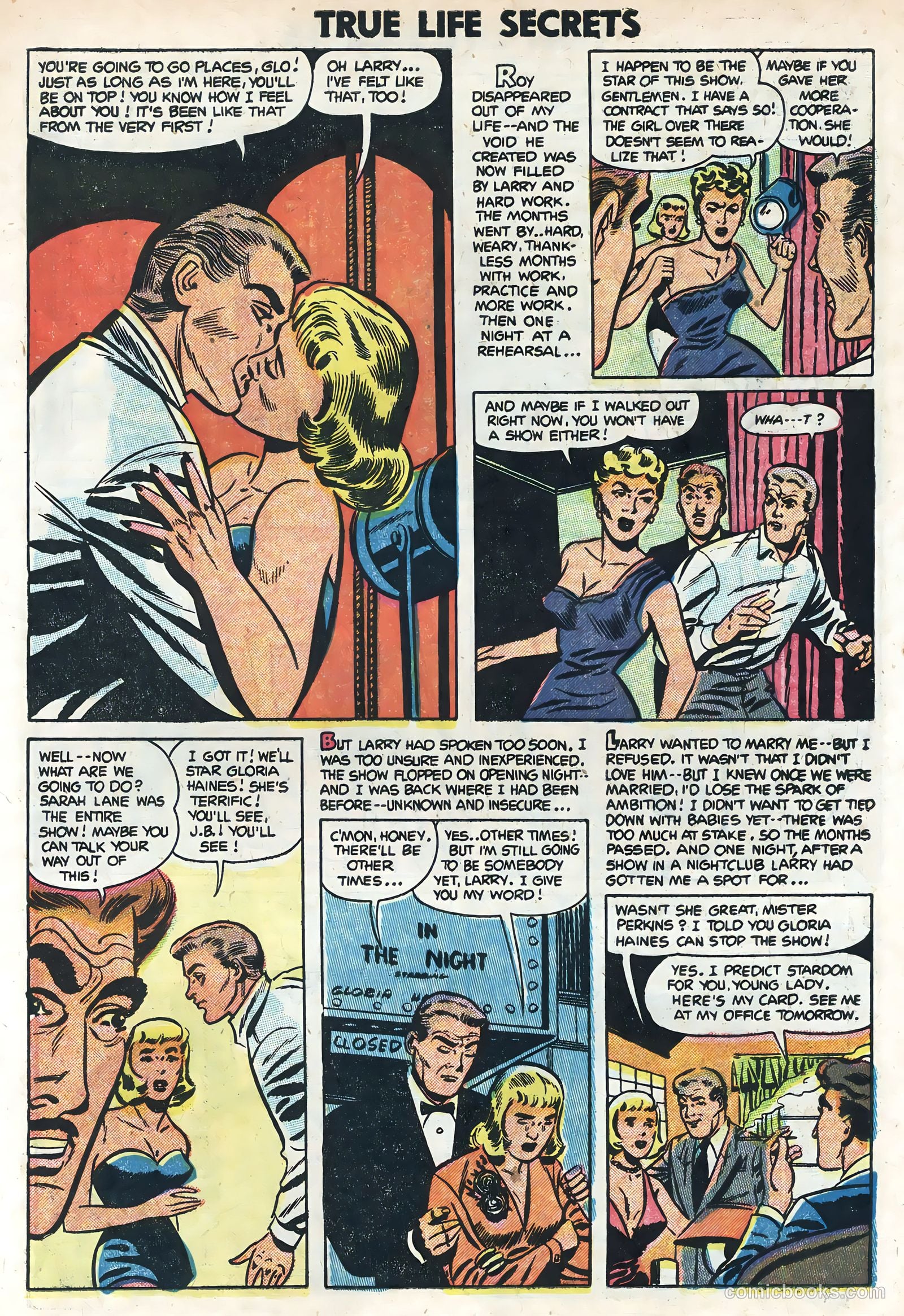 True Life Secrets #19 (1954) — page 7 of 36