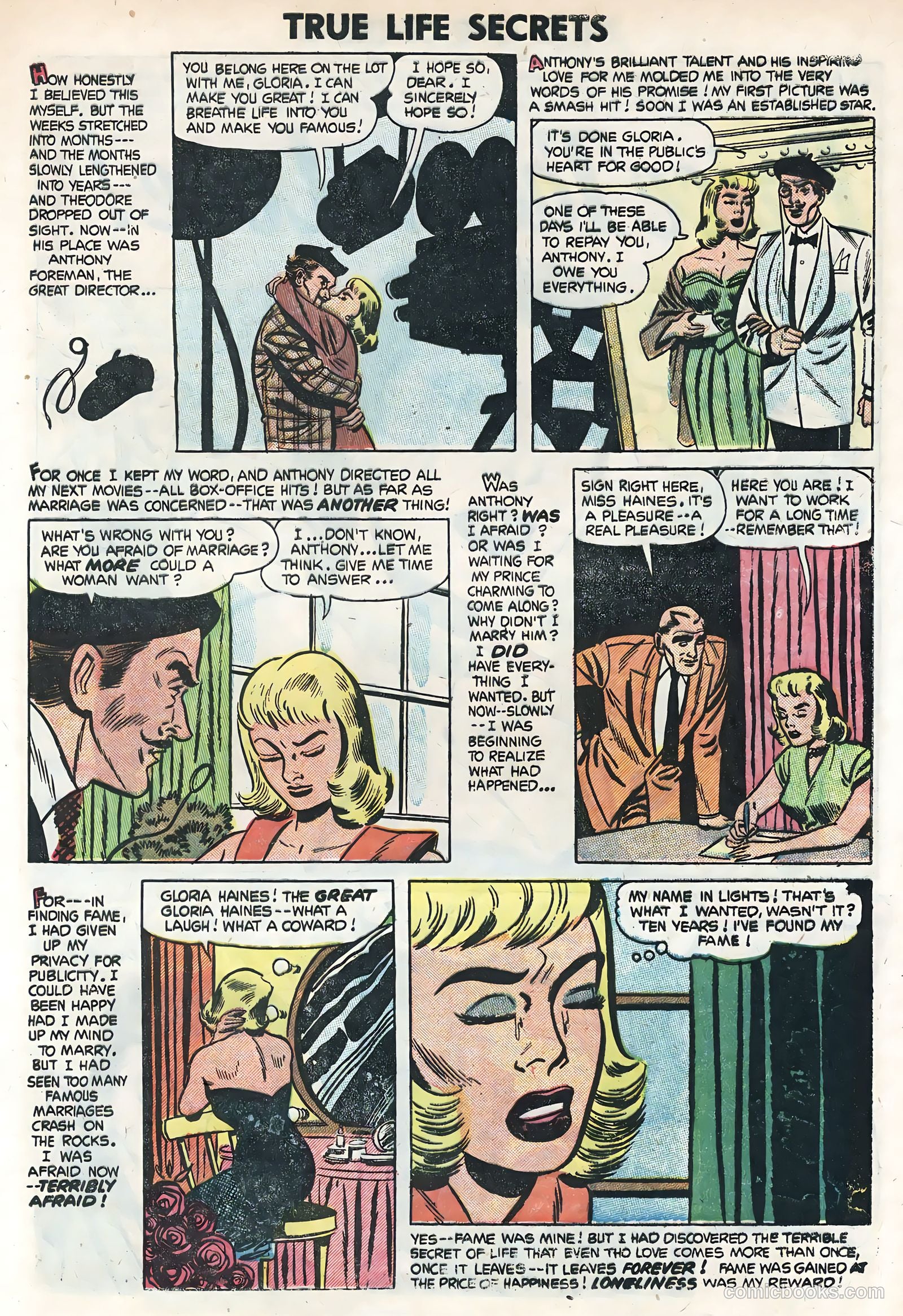 True Life Secrets #19 (1954) — page 9 of 36