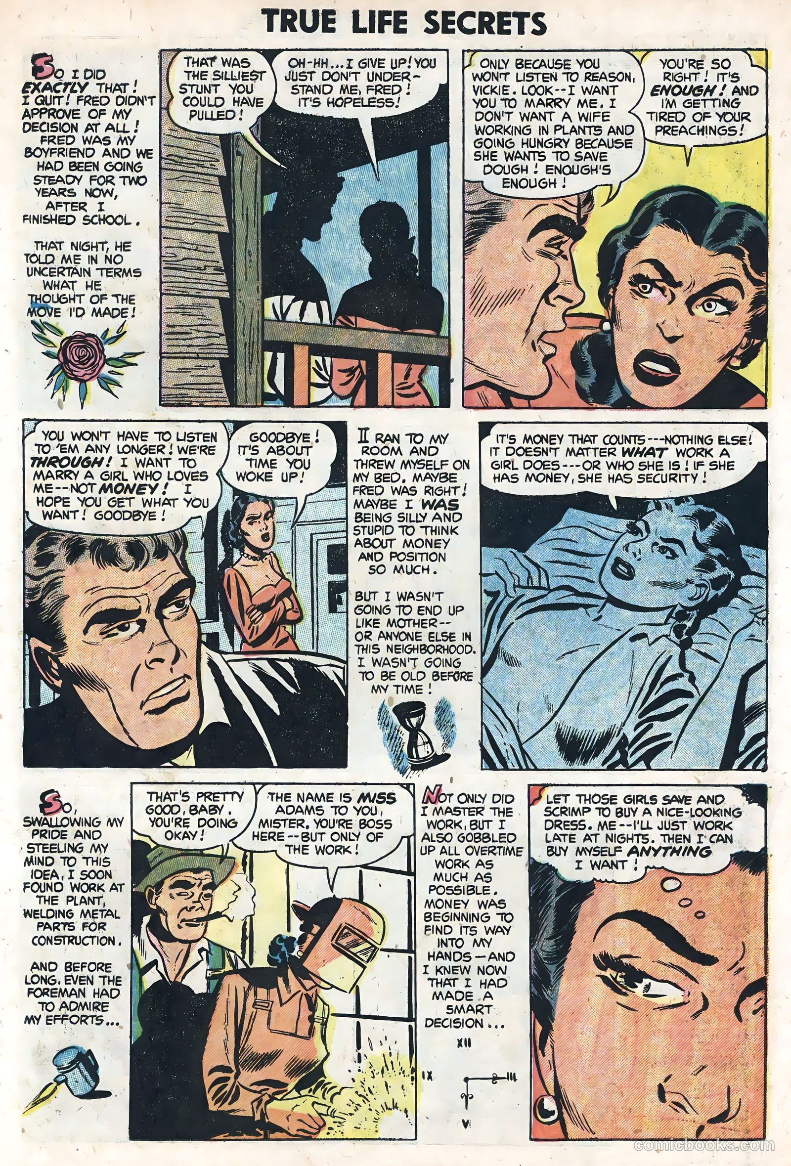 True Life Secrets #19 (1954) — page 11 of 36