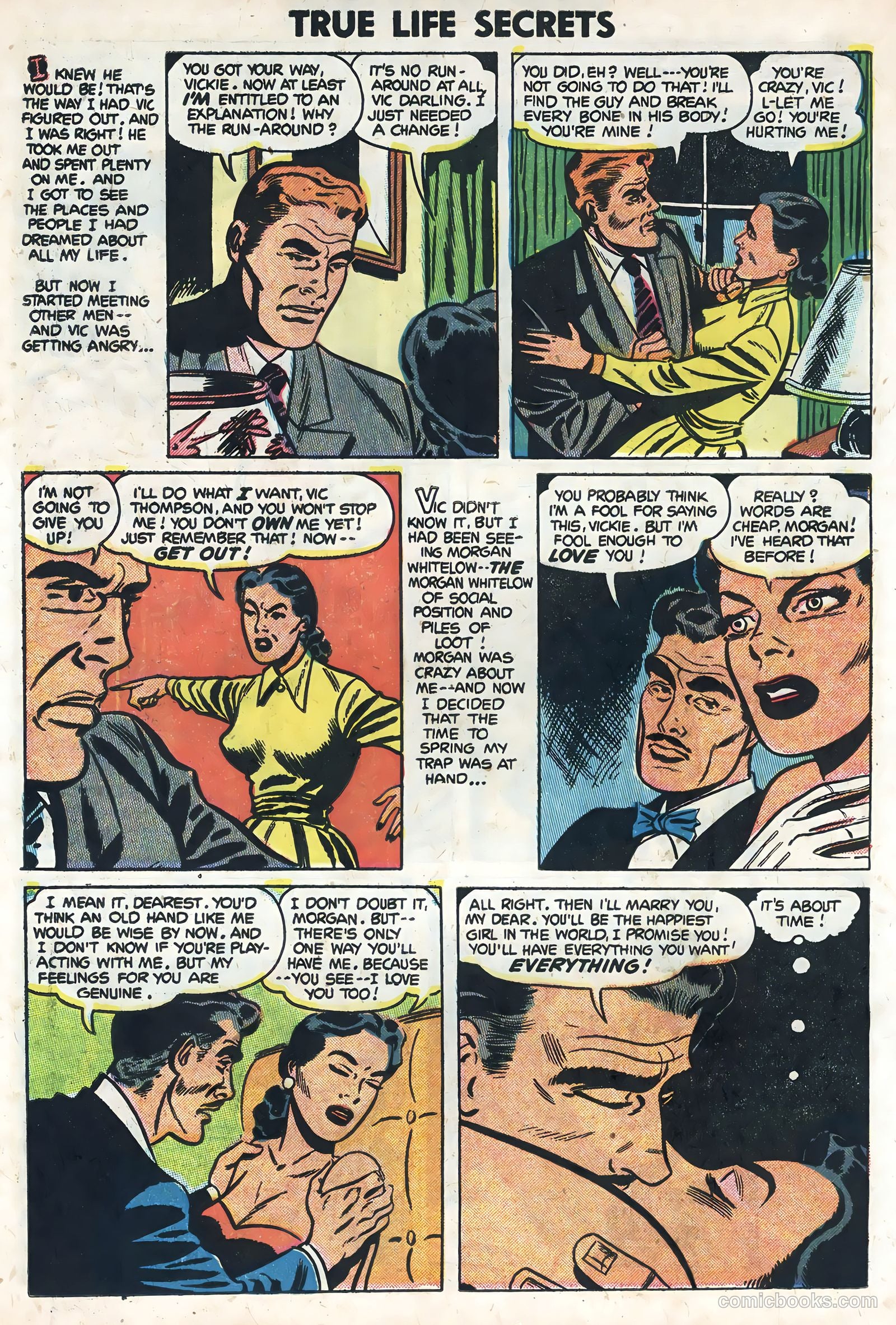 True Life Secrets #19 (1954) — page 14 of 36