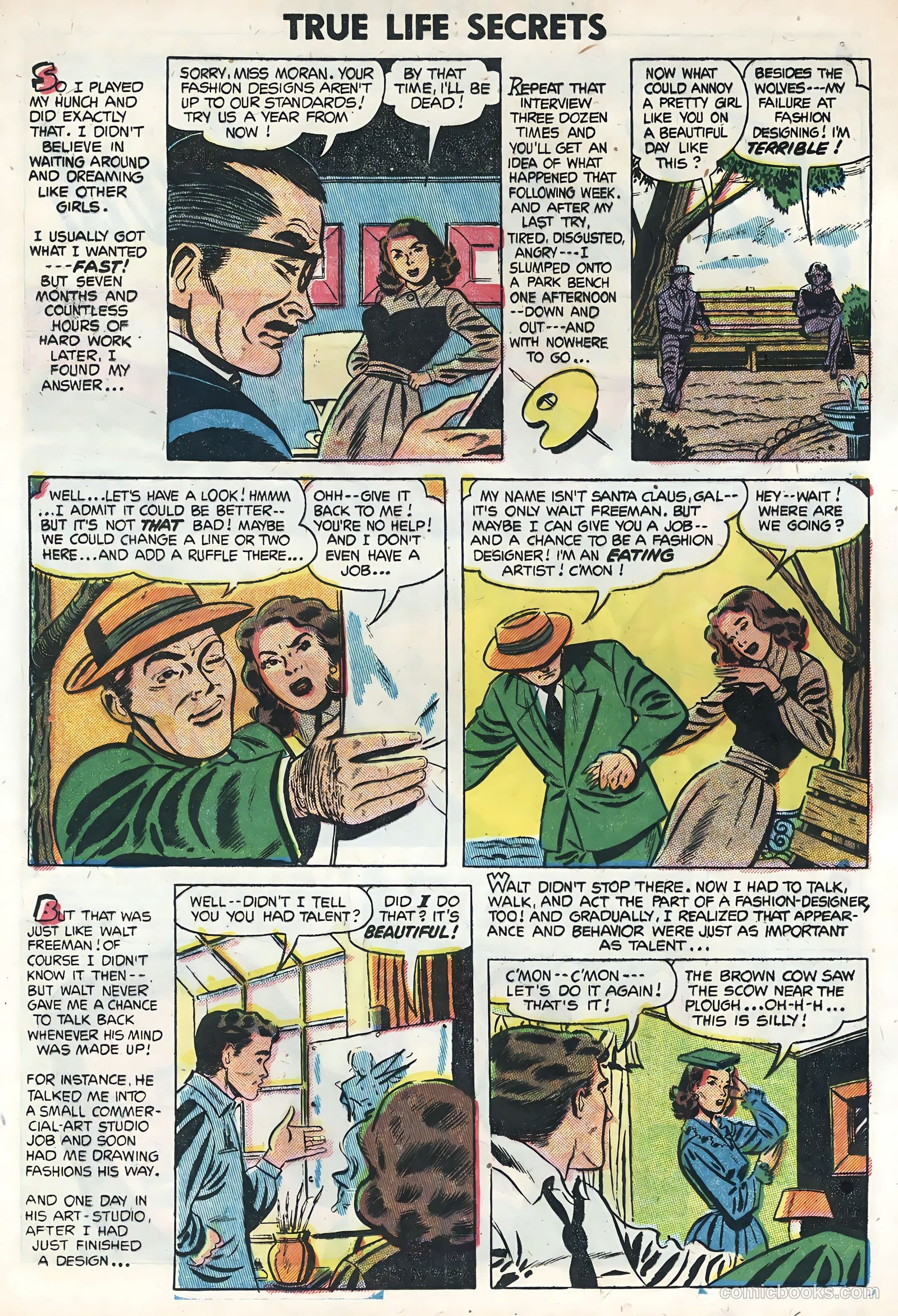 True Life Secrets #19 (1954) — page 20 of 36