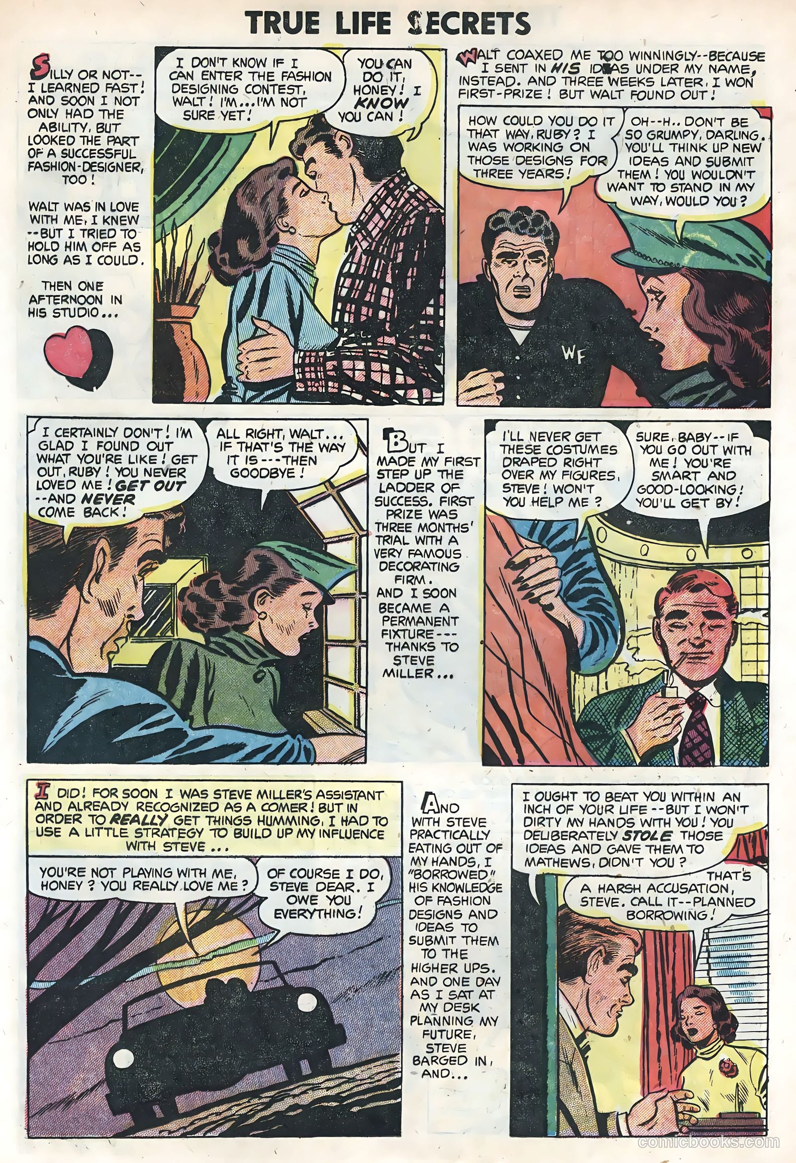 True Life Secrets #19 (1954) — page 21 of 36