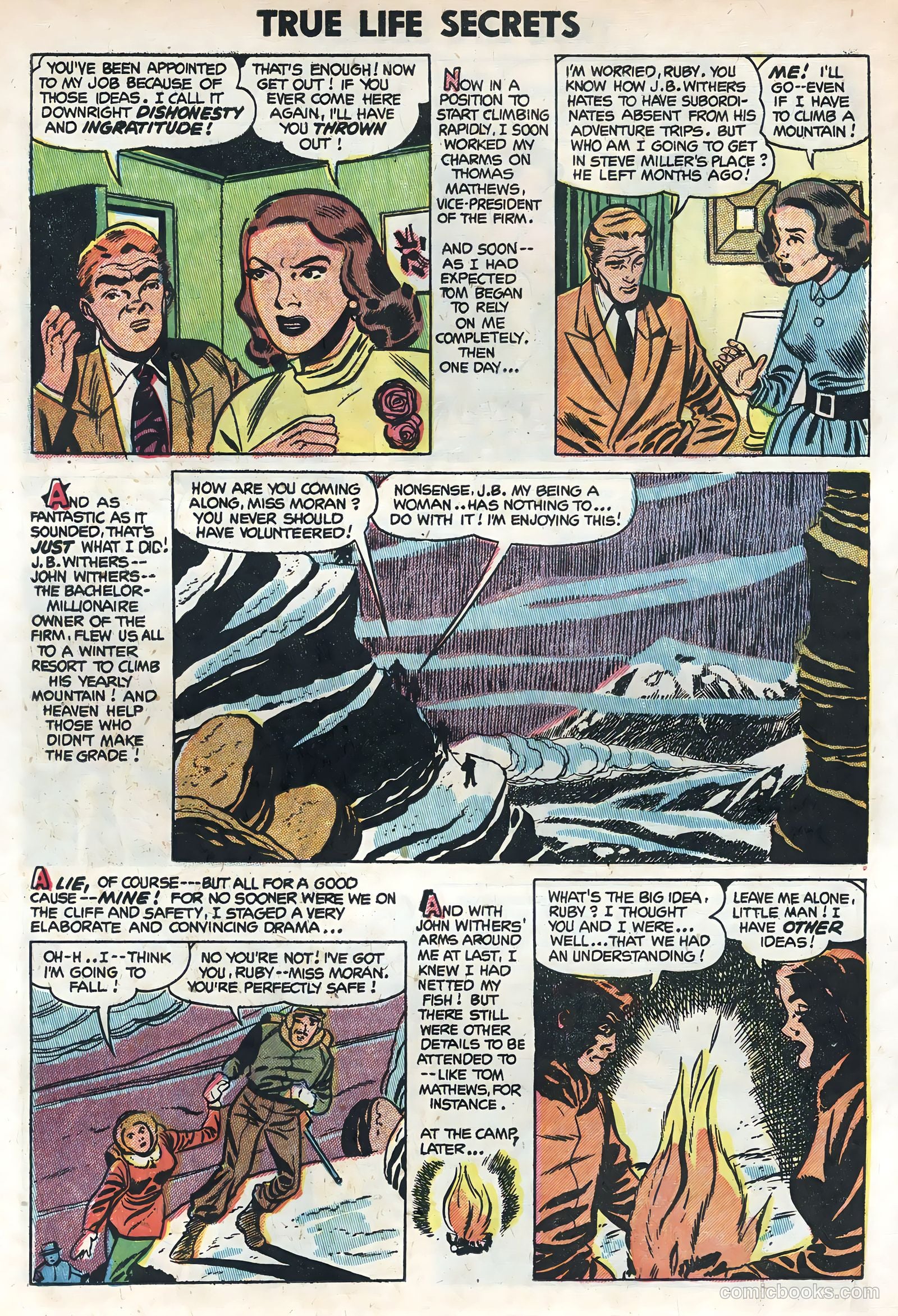 True Life Secrets #19 (1954) — page 22 of 36