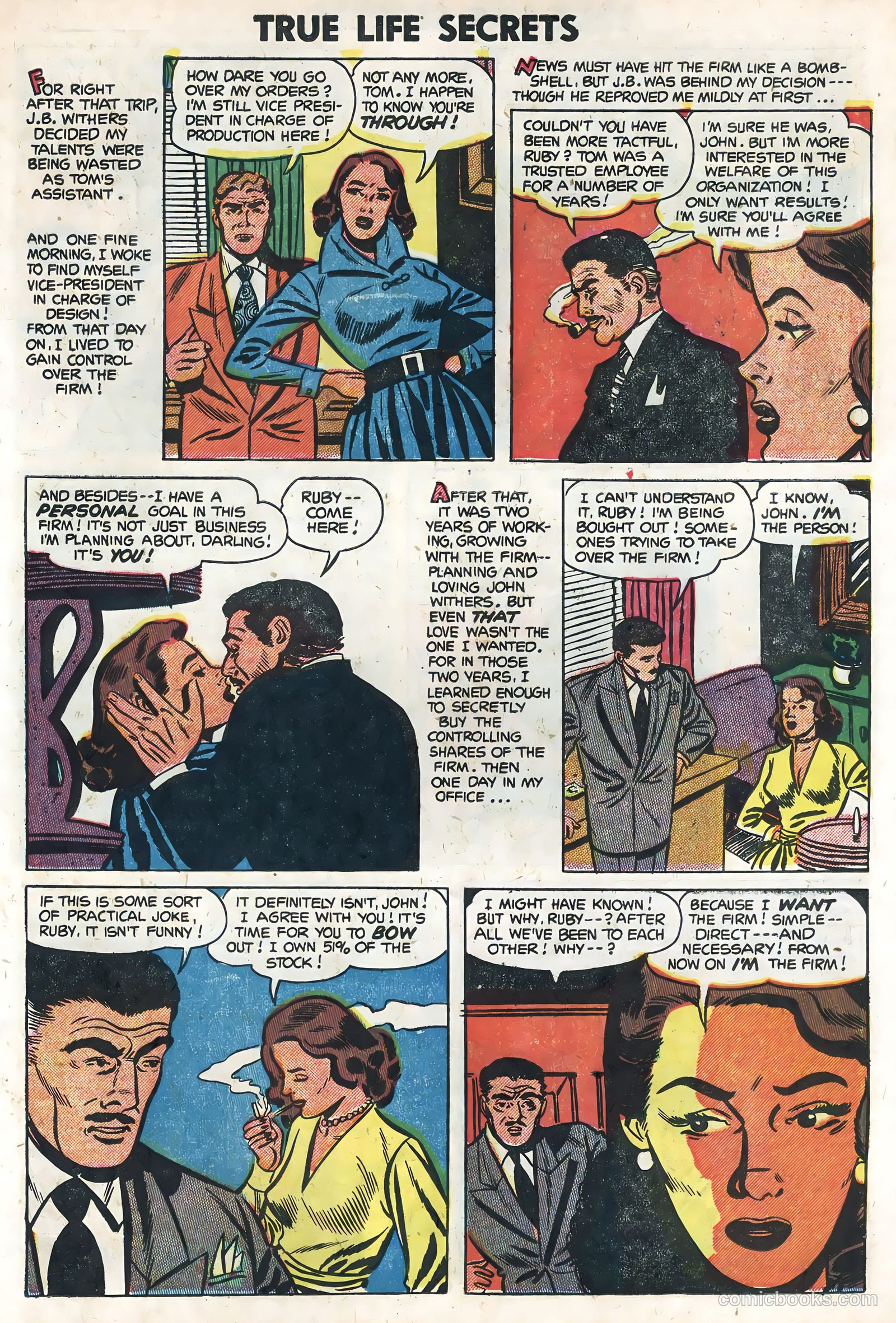 True Life Secrets #19 (1954) — page 23 of 36