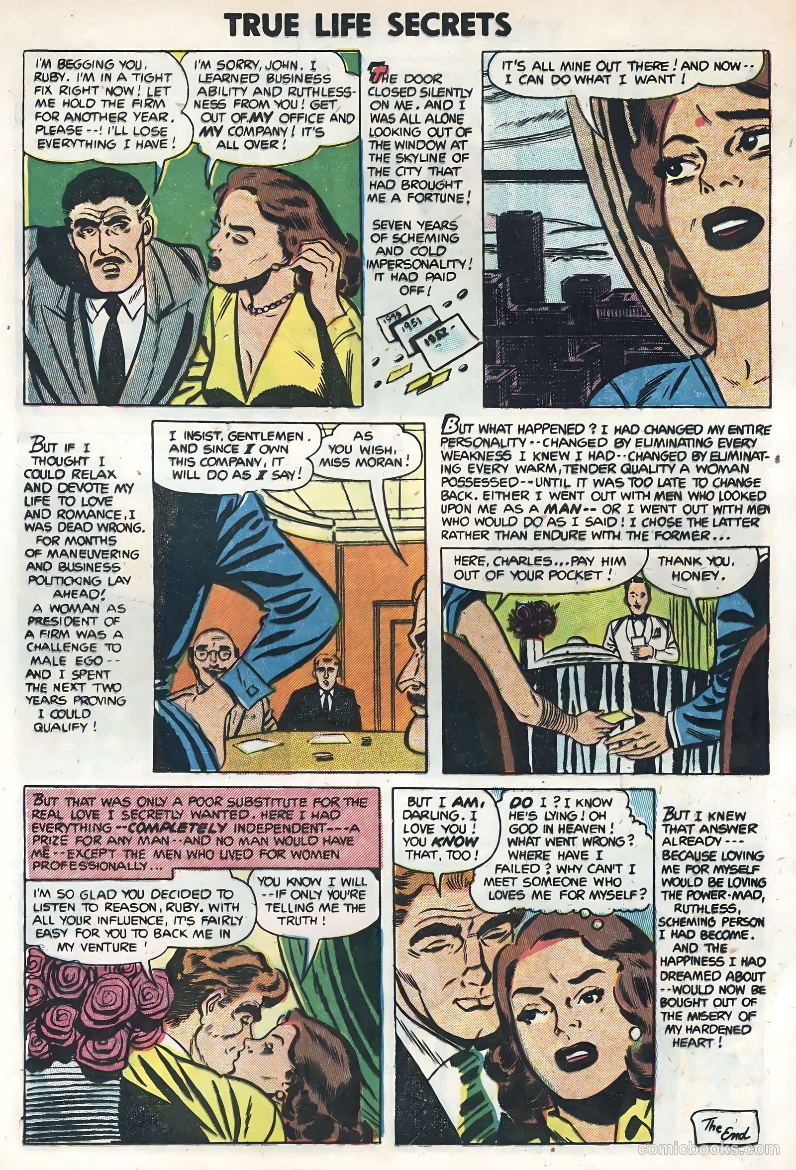 True Life Secrets #19 (1954) — page 24 of 36