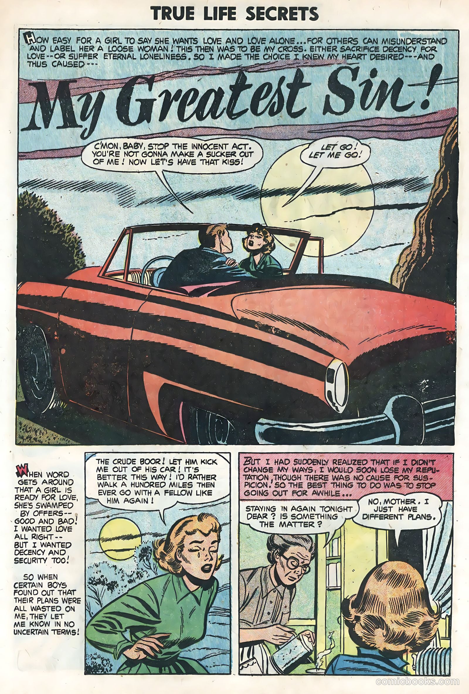 True Life Secrets #19 (1954) — page 25 of 36