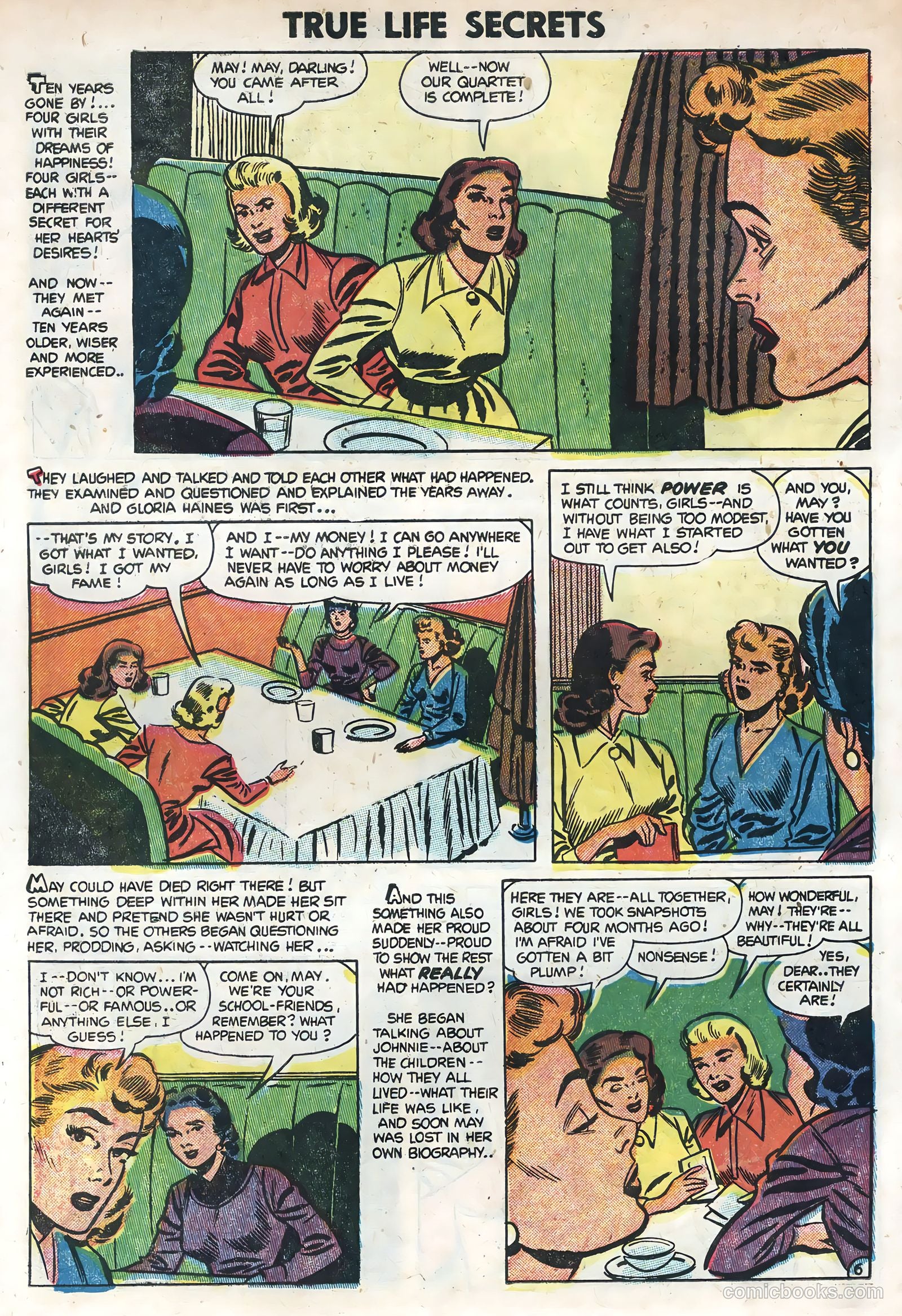True Life Secrets #19 (1954) — page 30 of 36