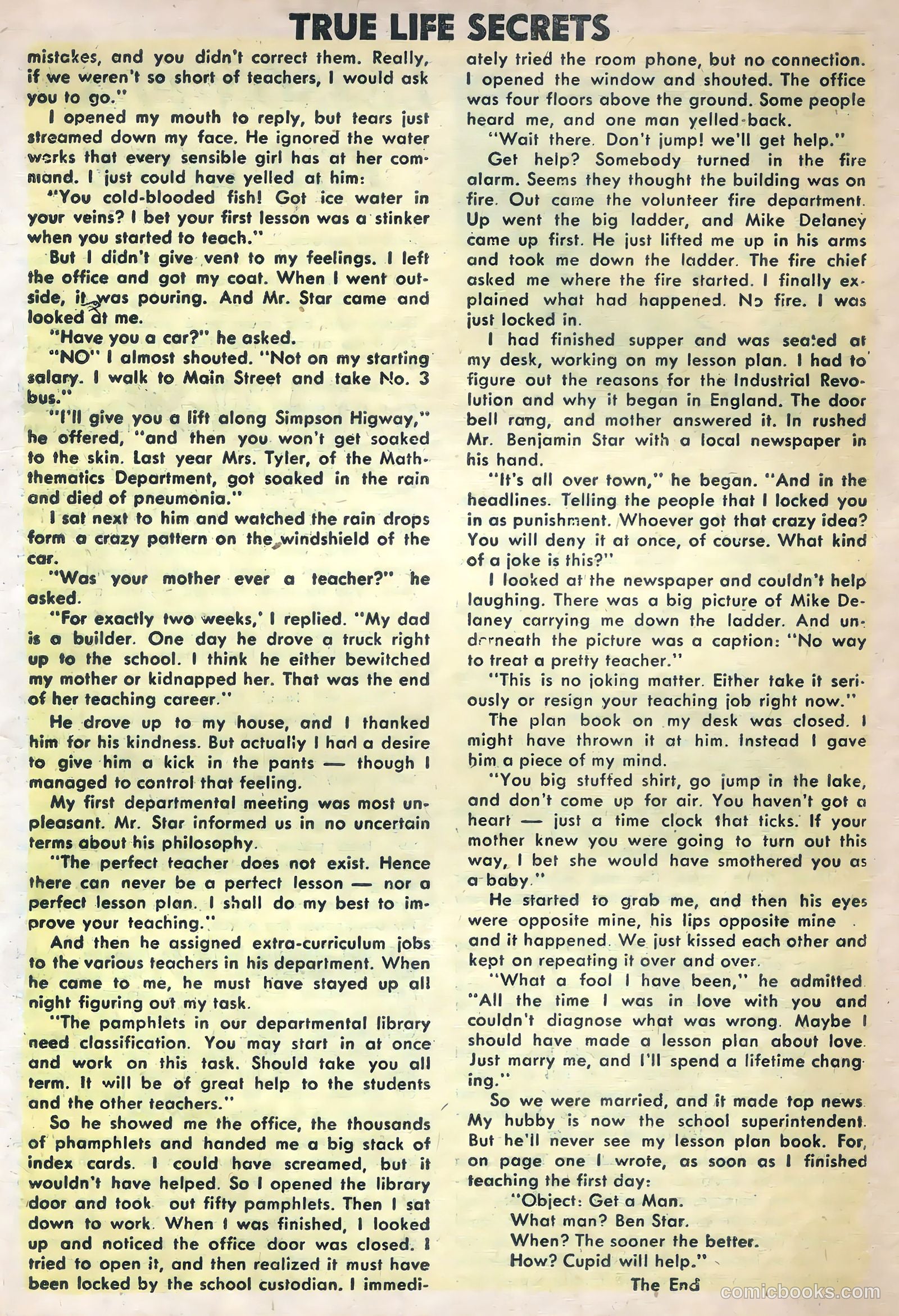 True Life Secrets #20 (1954) — page 22 of 36