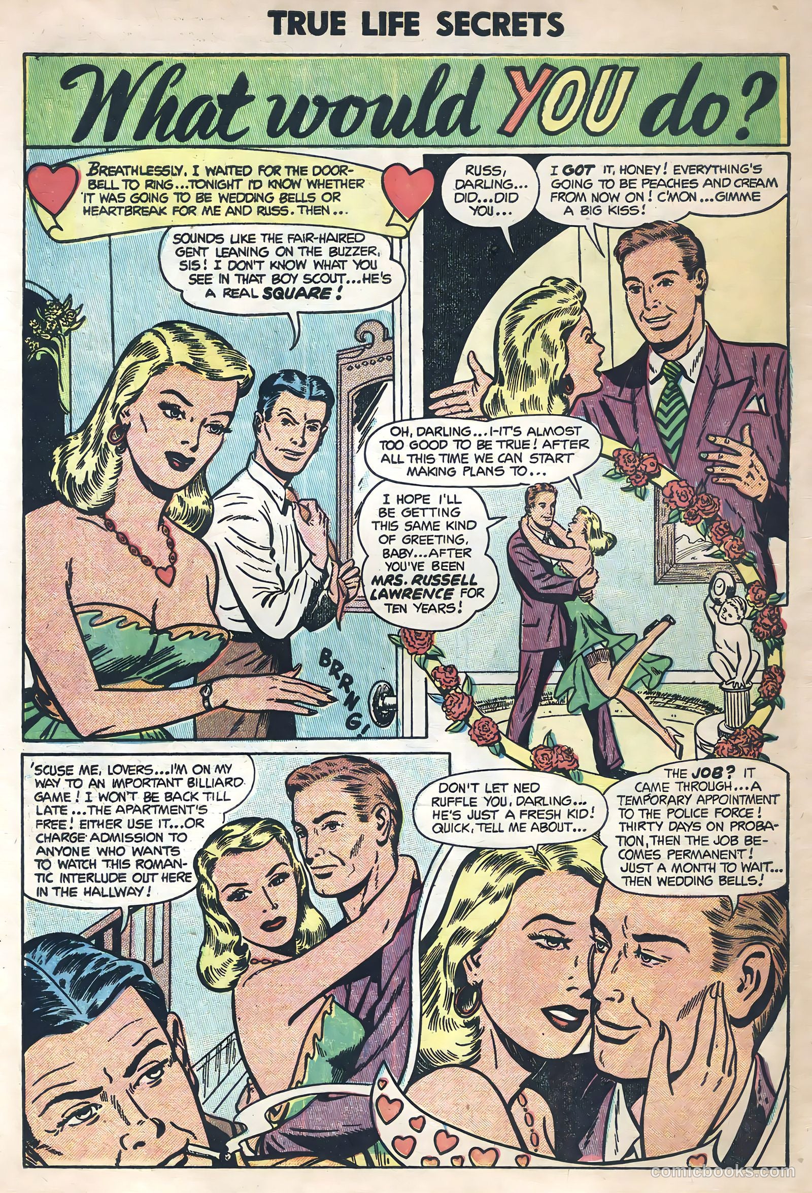 True Life Secrets #20 (1954) — page 30 of 36
