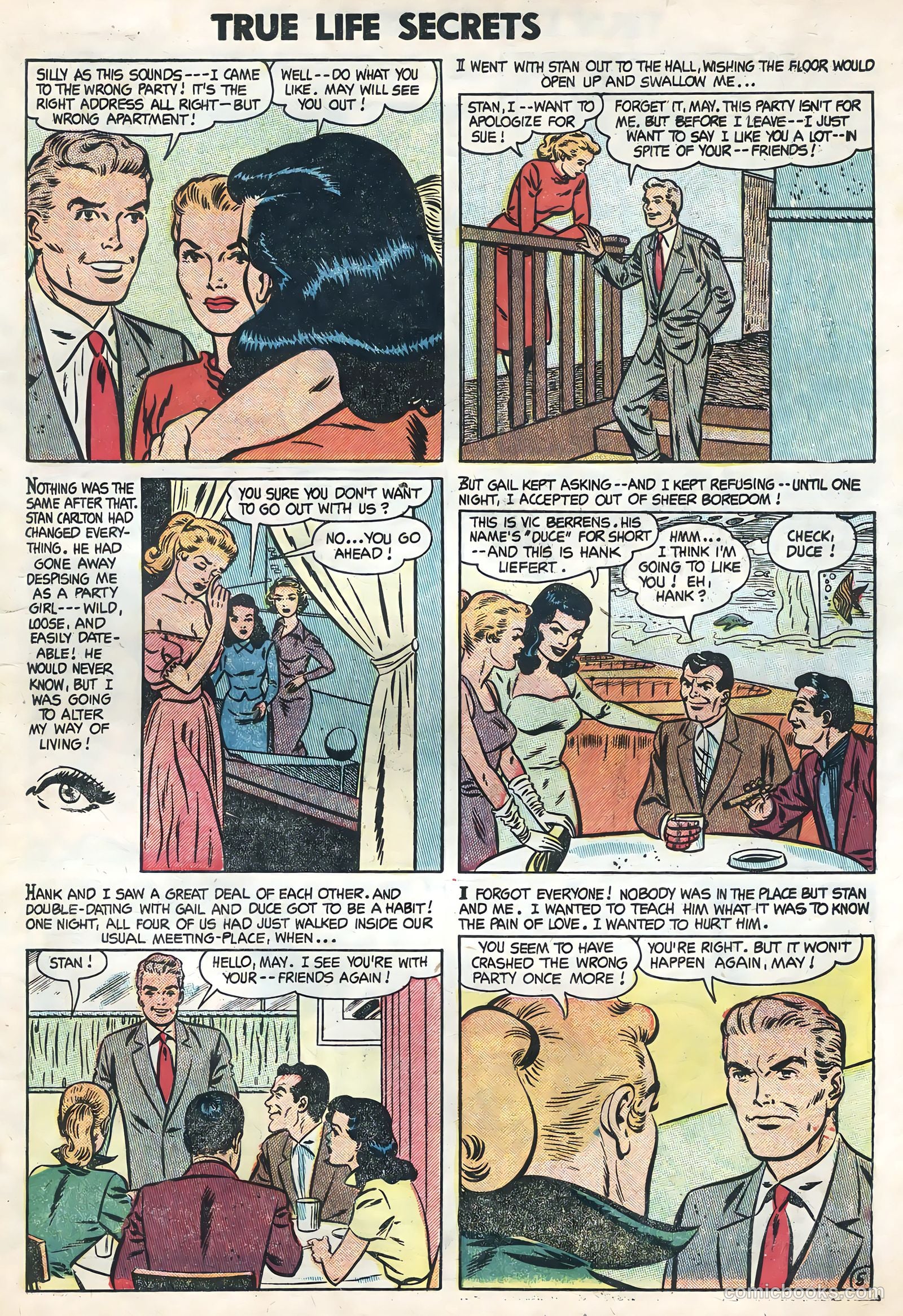 True Life Secrets #21 (1954) — page 7 of 36