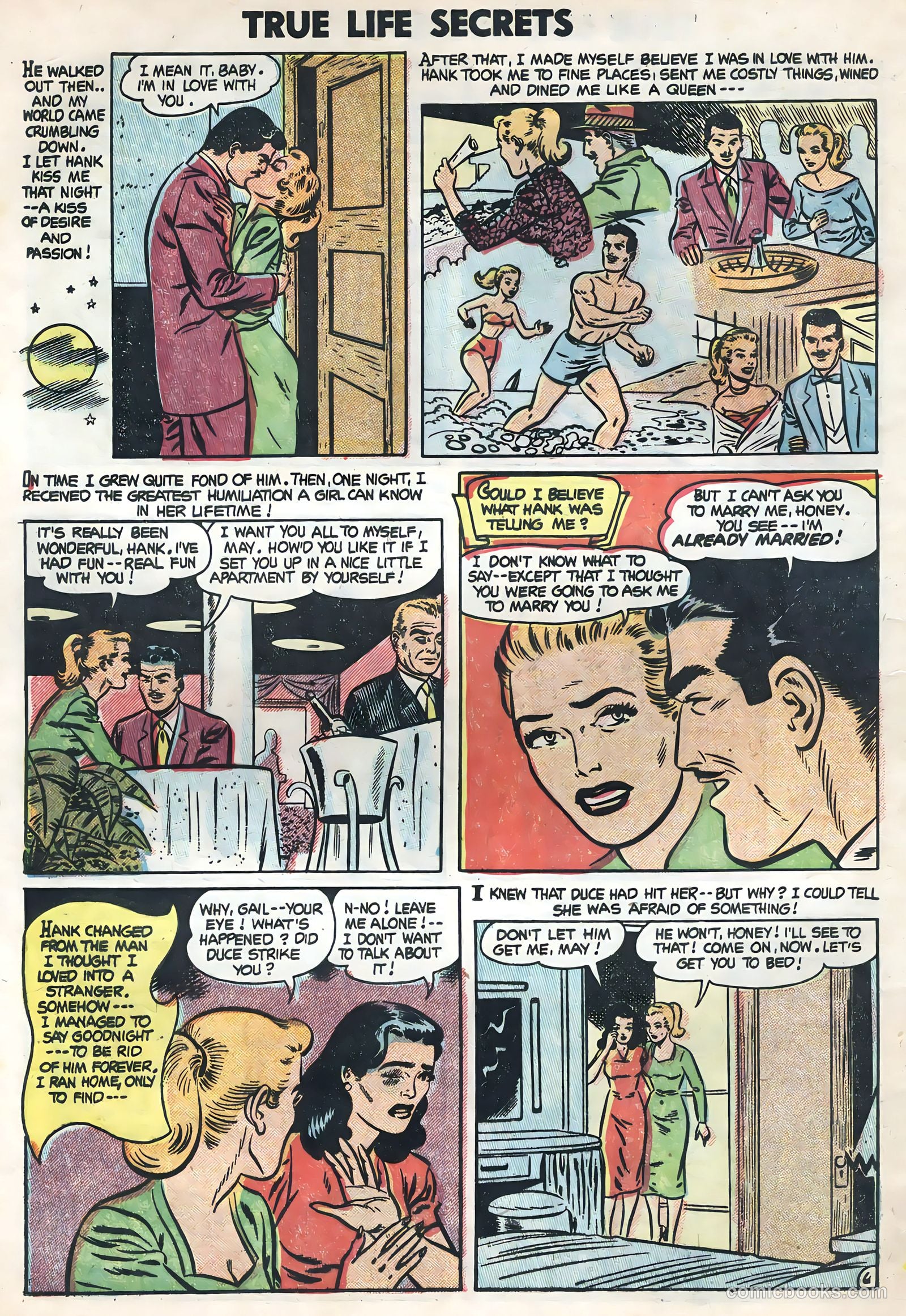 True Life Secrets #21 (1954) — page 8 of 36