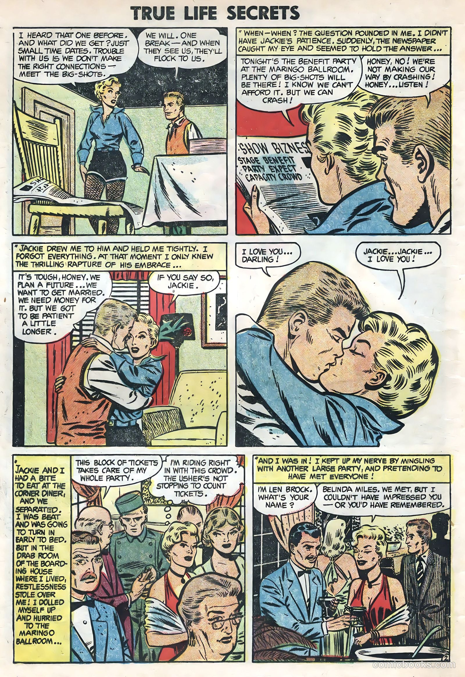 True Life Secrets #21 (1954) — page 12 of 36
