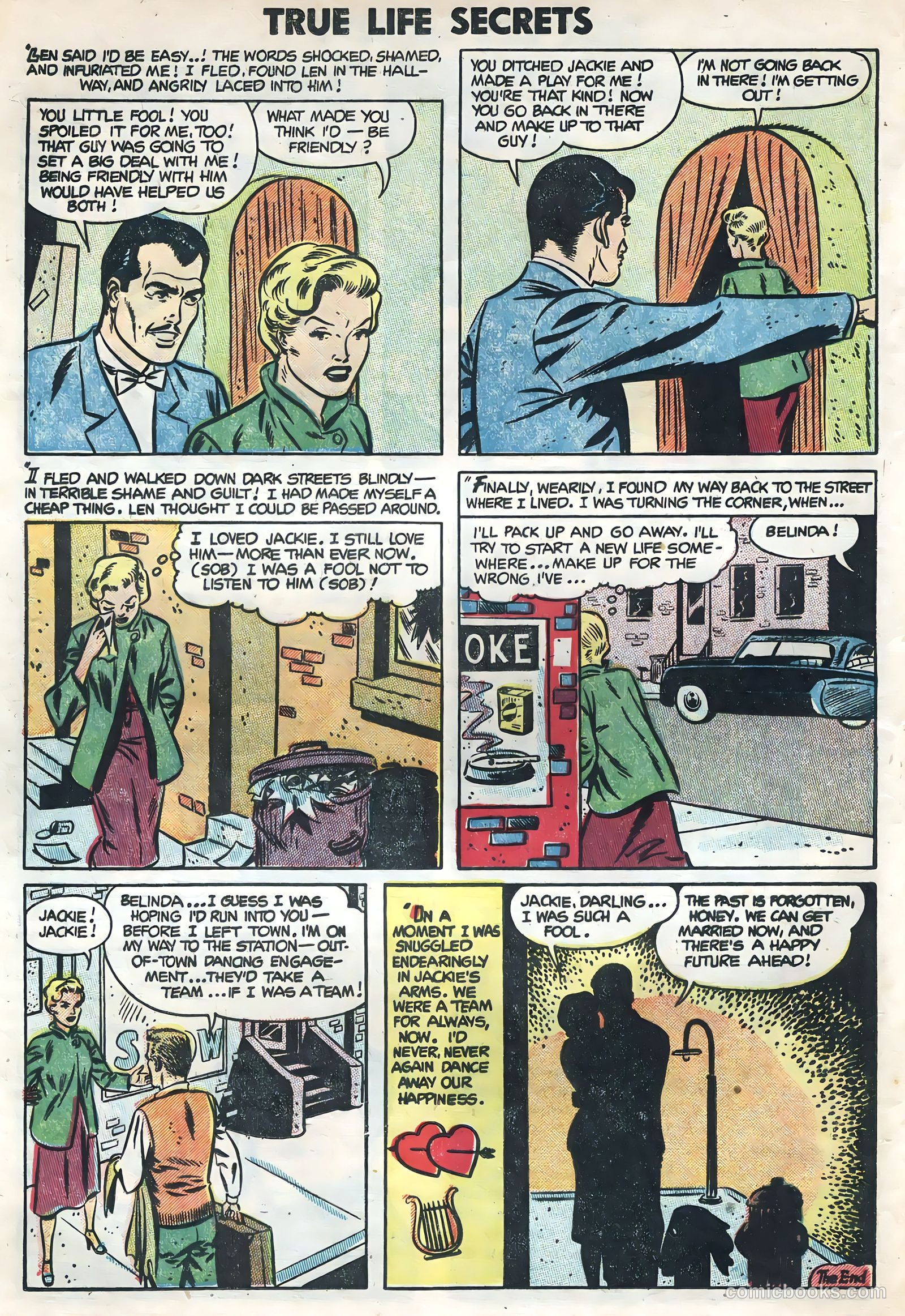 True Life Secrets #21 (1954) — page 16 of 36