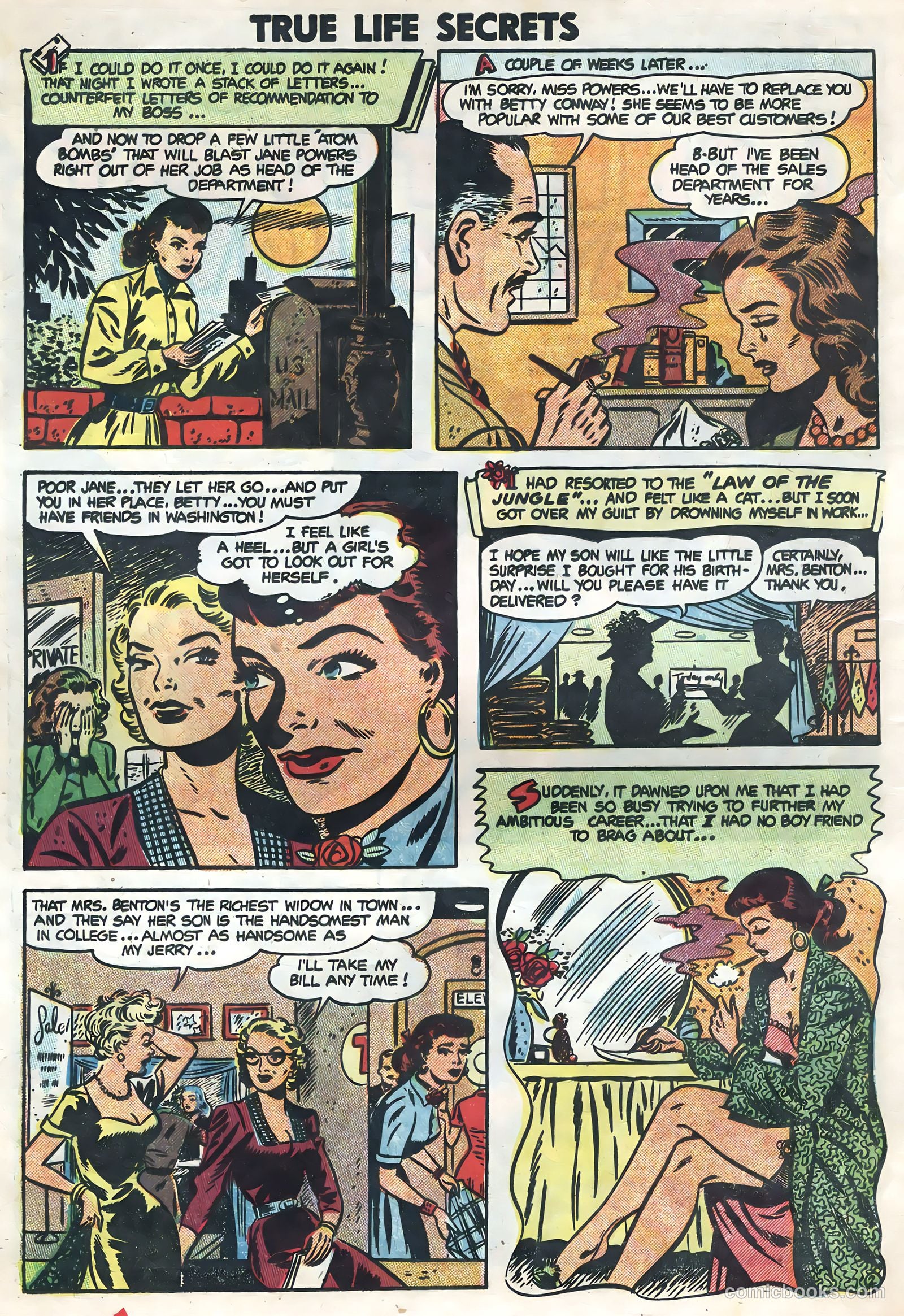 True Life Secrets #21 (1954) — page 20 of 36