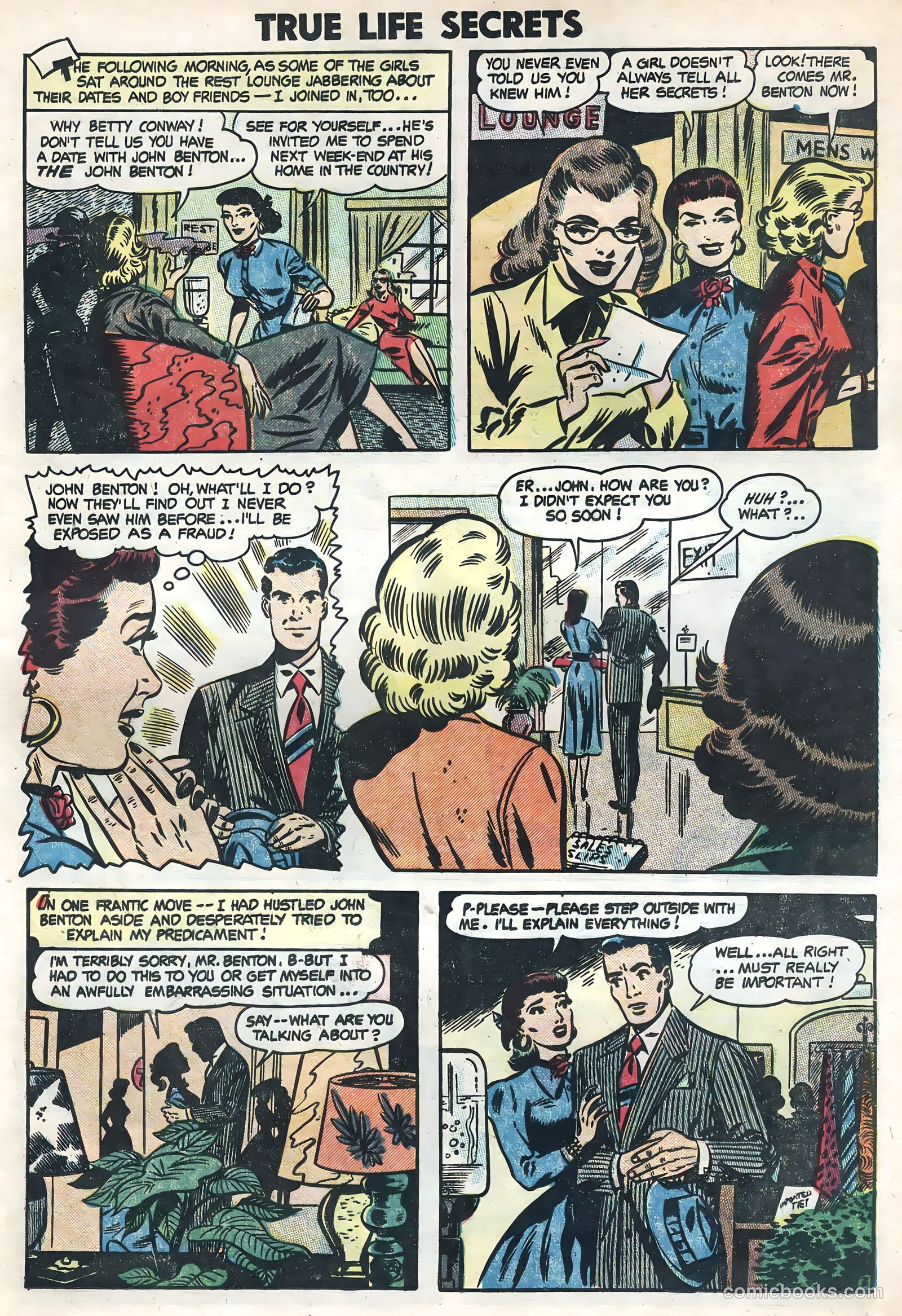 True Life Secrets #21 (1954) — page 21 of 36