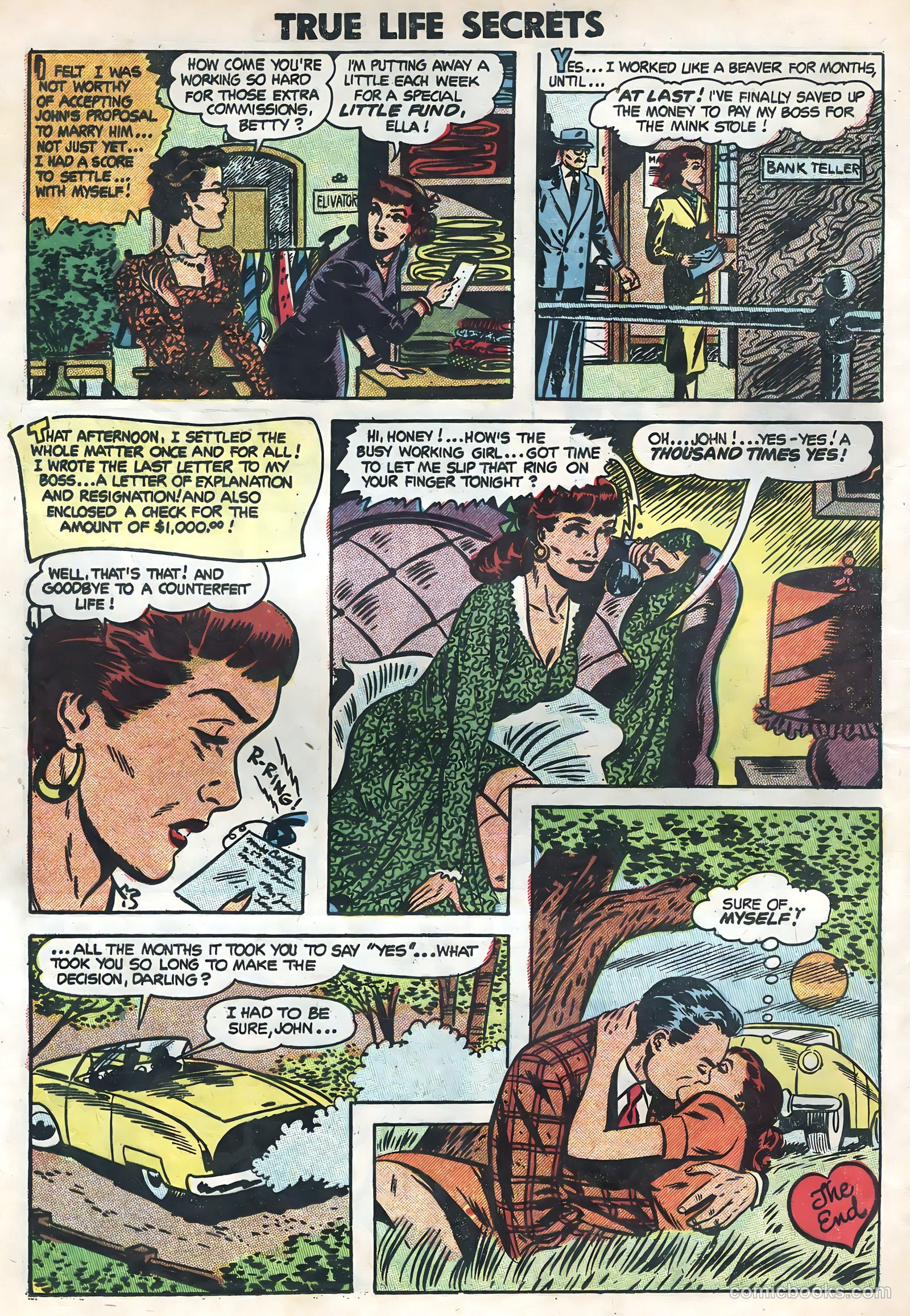 True Life Secrets #21 (1954) — page 24 of 36