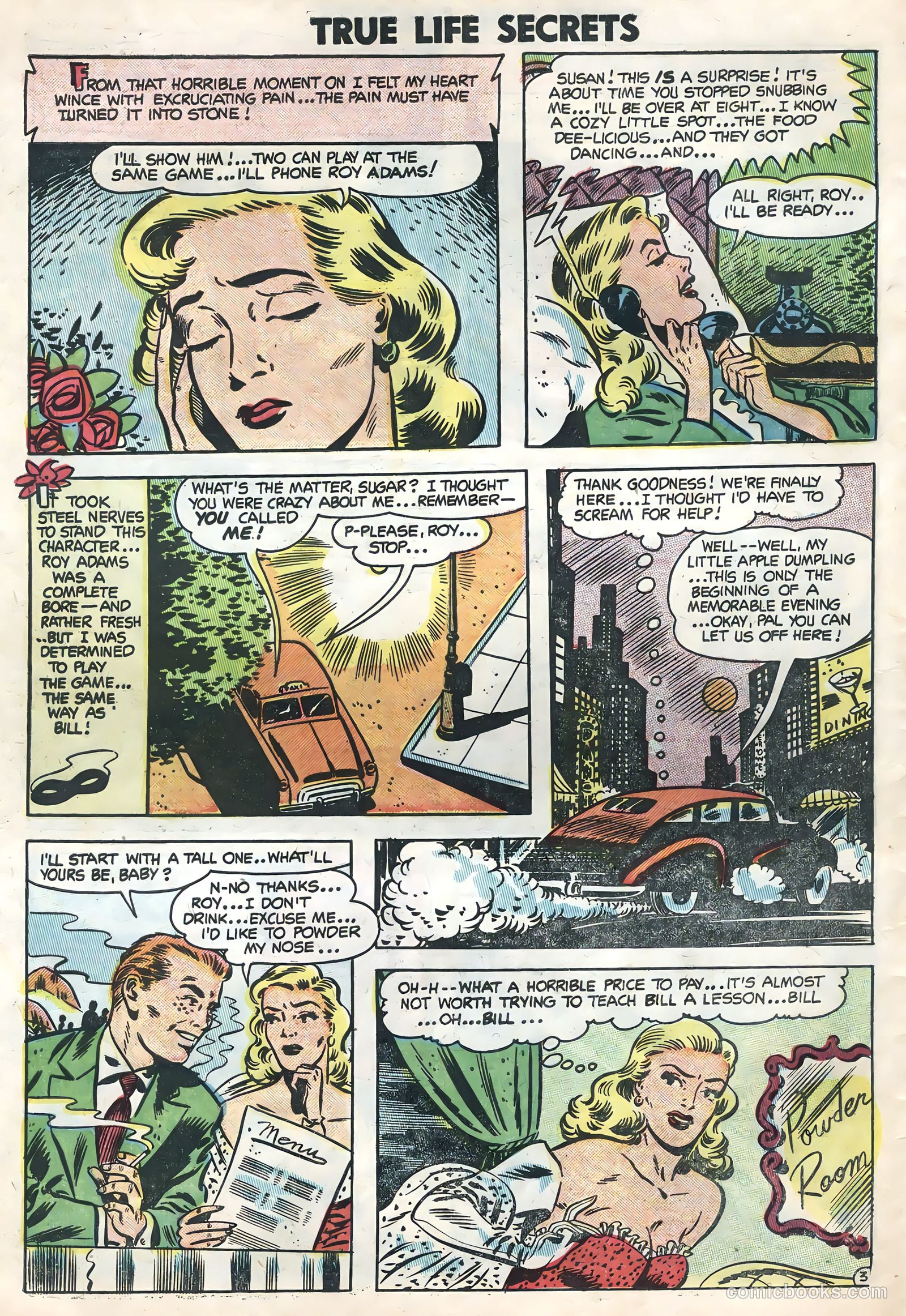 True Life Secrets #21 (1954) — page 30 of 36