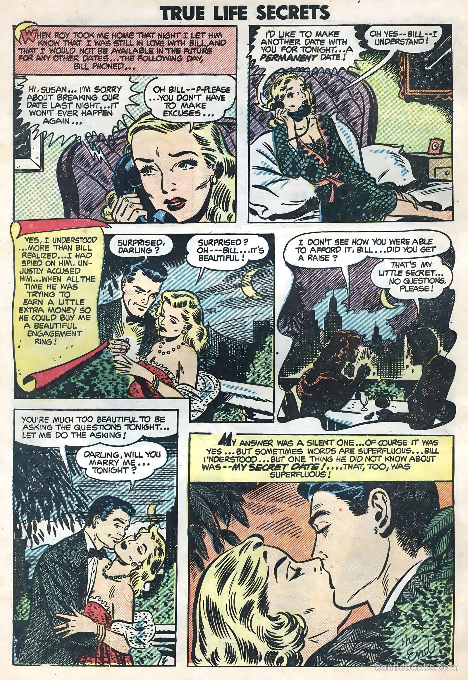 True Life Secrets #21 (1954) — page 32 of 36