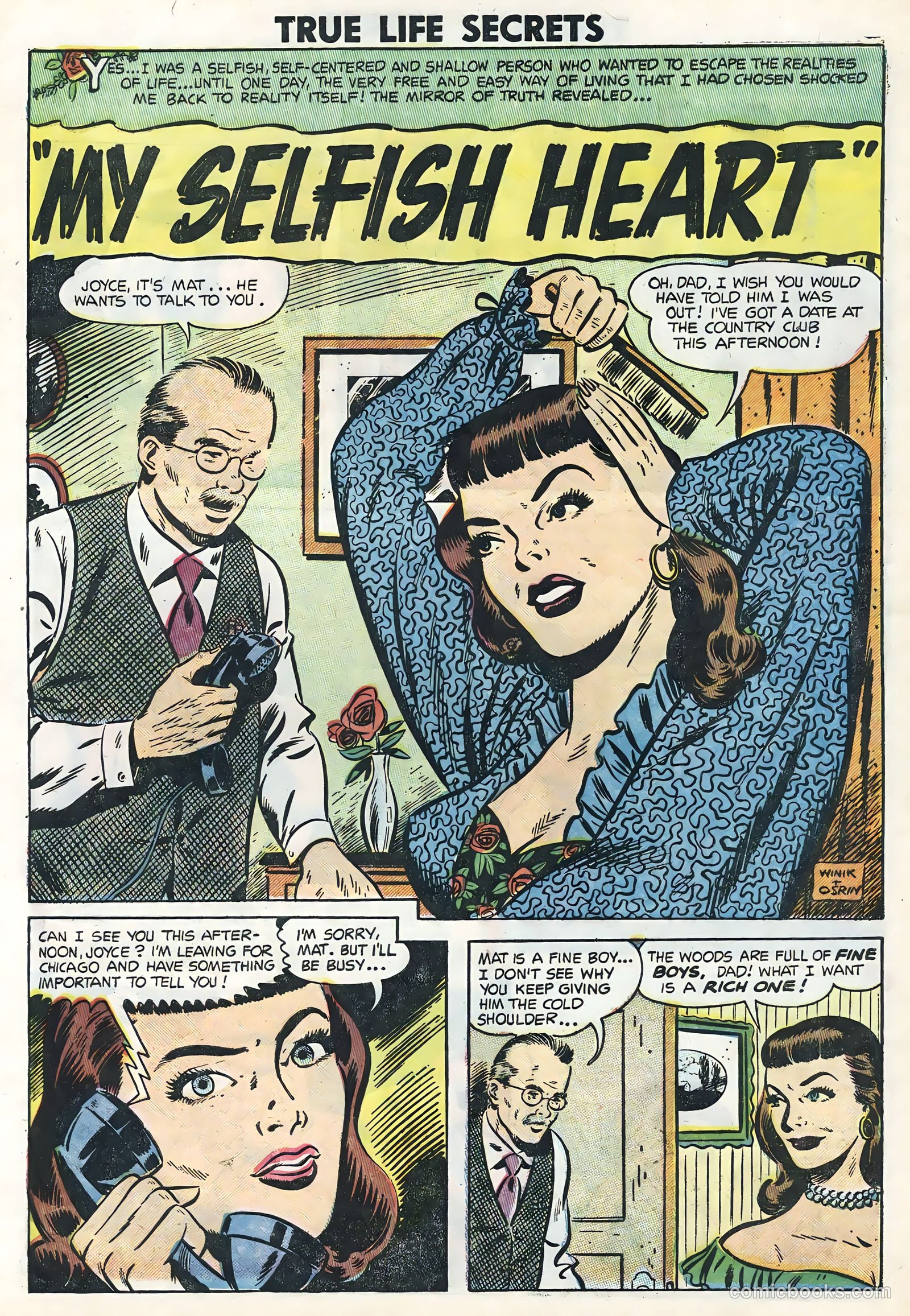 True Life Secrets #22 (1954) — page 8 of 36