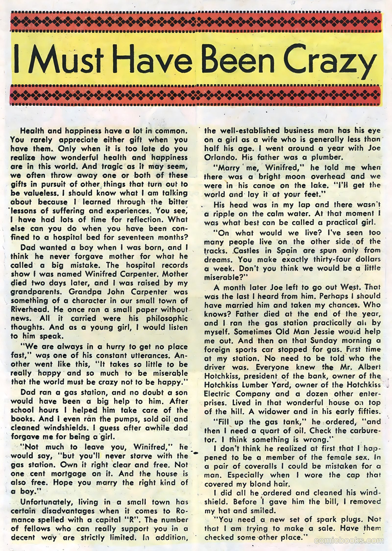 True Life Secrets #22 (1954) — page 18 of 36