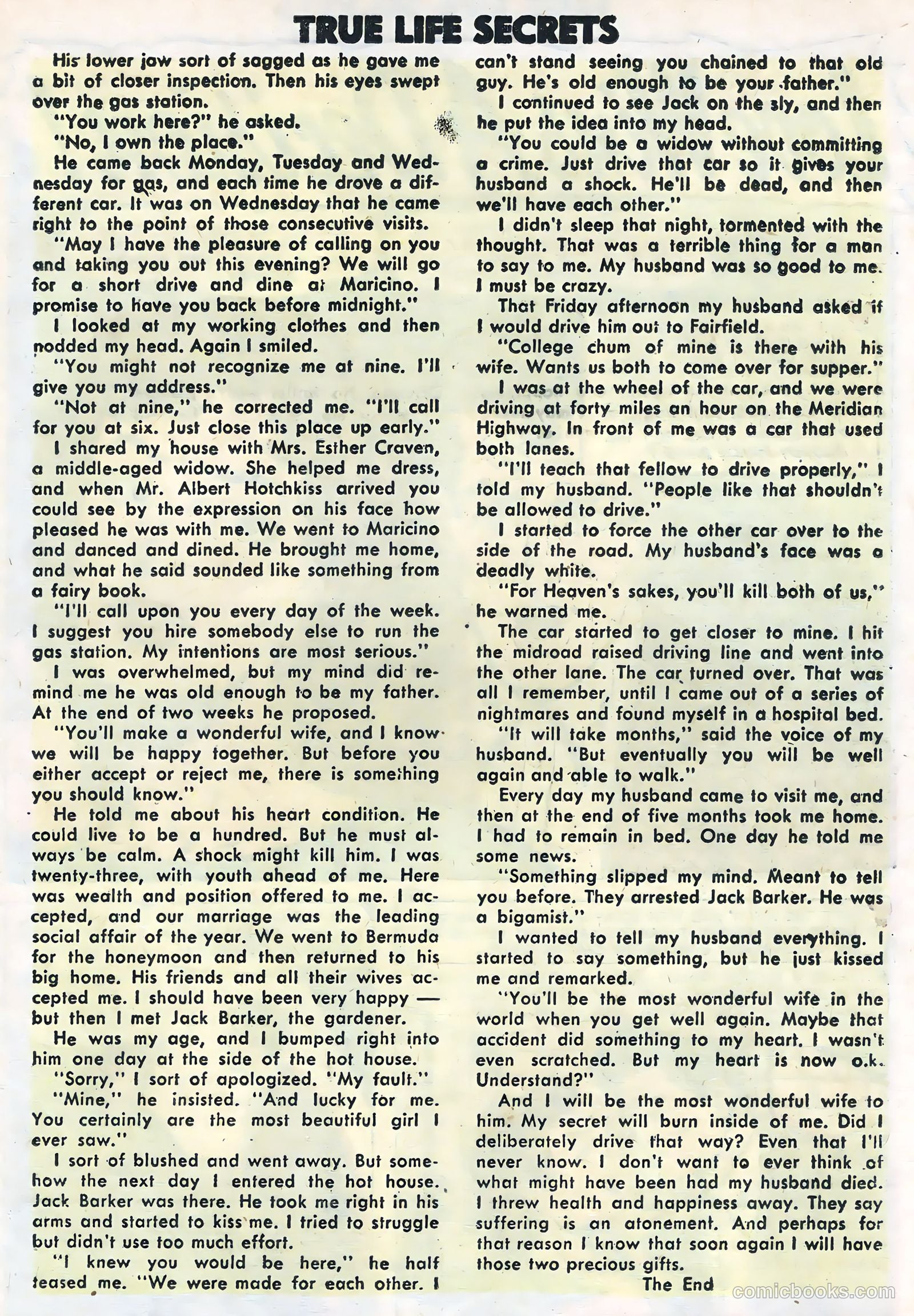 True Life Secrets #22 (1954) — page 19 of 36