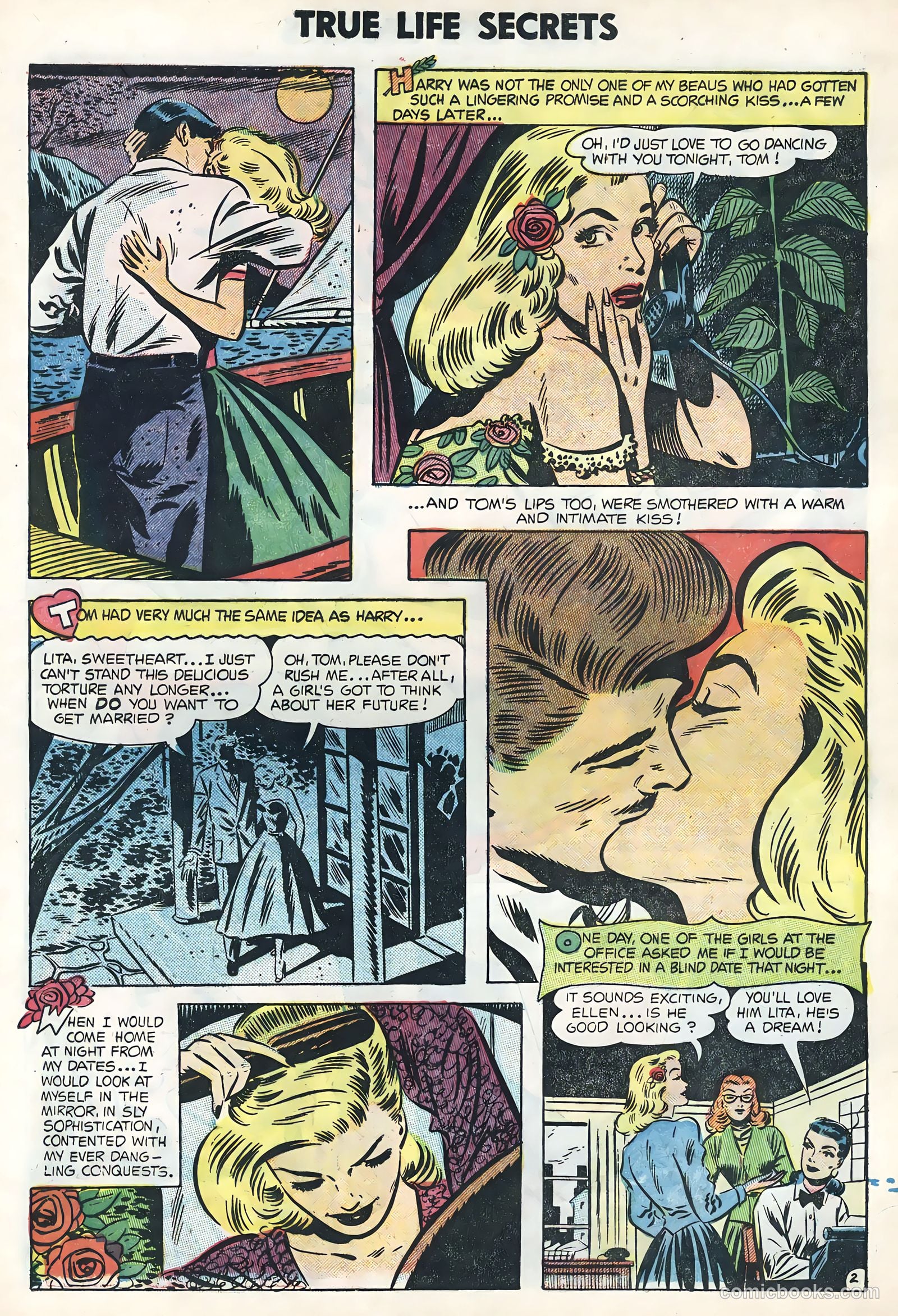 True Life Secrets #22 (1954) — page 28 of 36