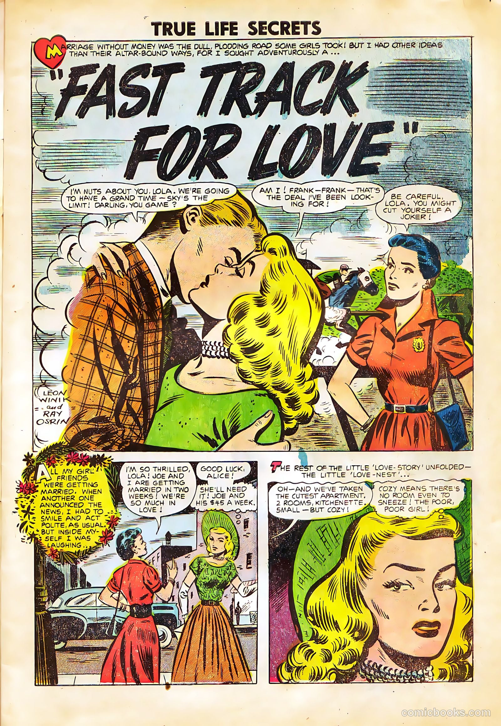 True Life Secrets #23 (1954) — page 3 of 36