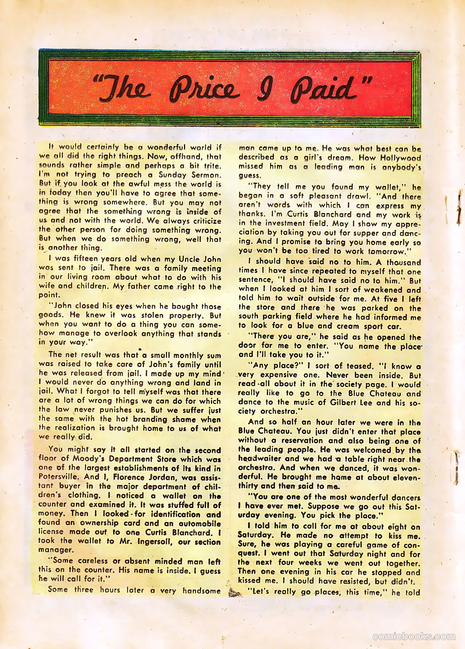 True Life Secrets #23 (1954) — page 18 of 36